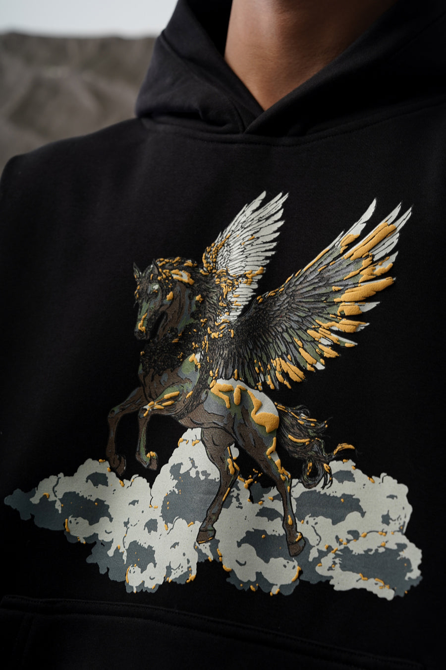 PEGASUS HOODIE BLACK