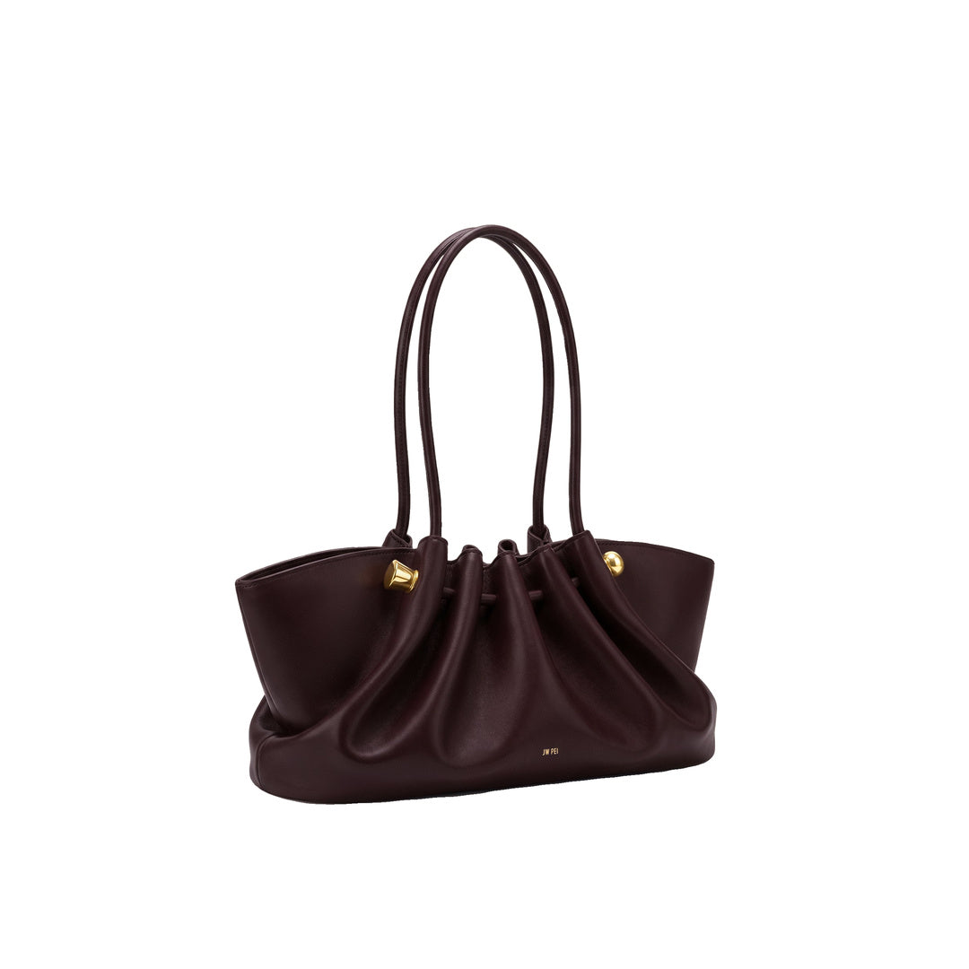 JW PEI Naomi Gathered Long Handle Shoulder Bag - Deep Burgundy
