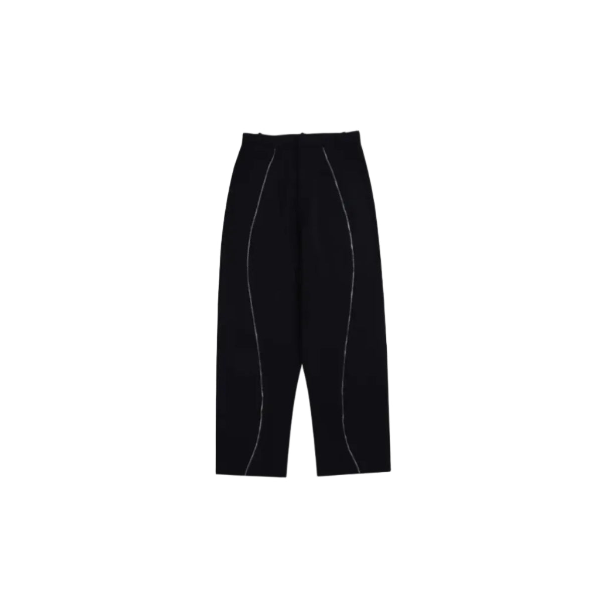 zipper pants front view
