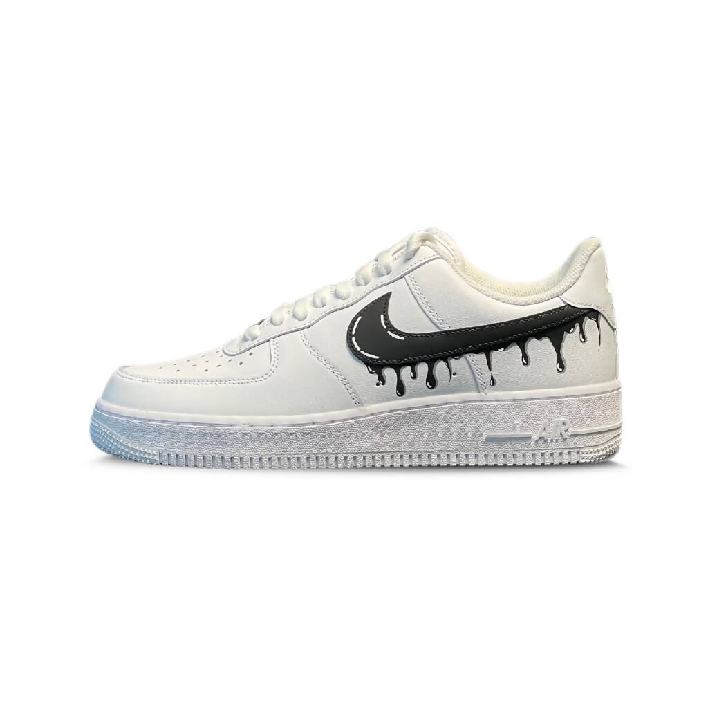 Nike air force one dripping swoosh best sale