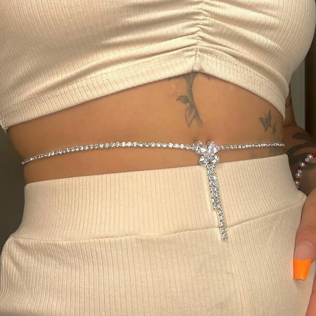 Sweet Nectar Iced out Body waist chain