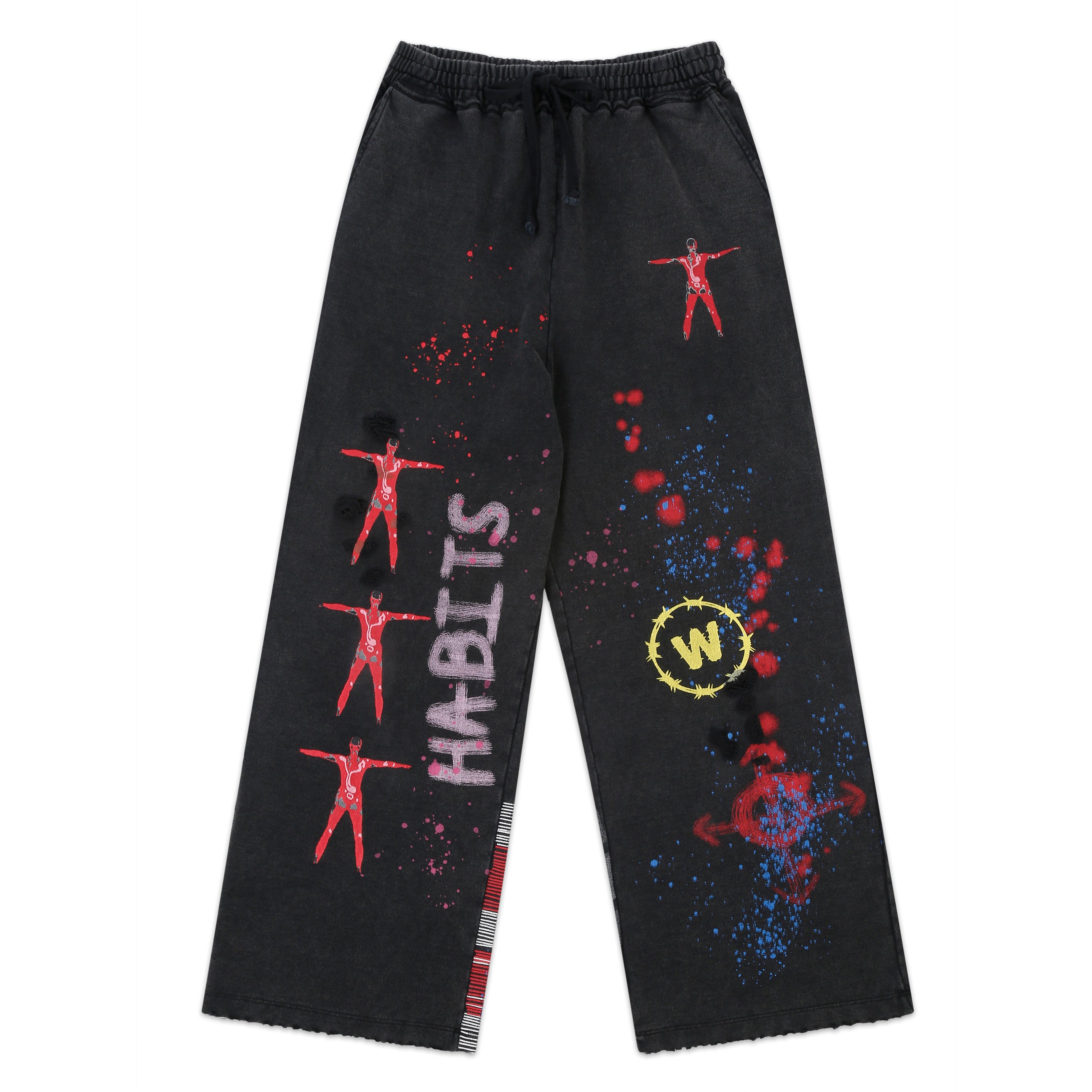 Sweatpants - Charcoal "Fly Me To The Moon"