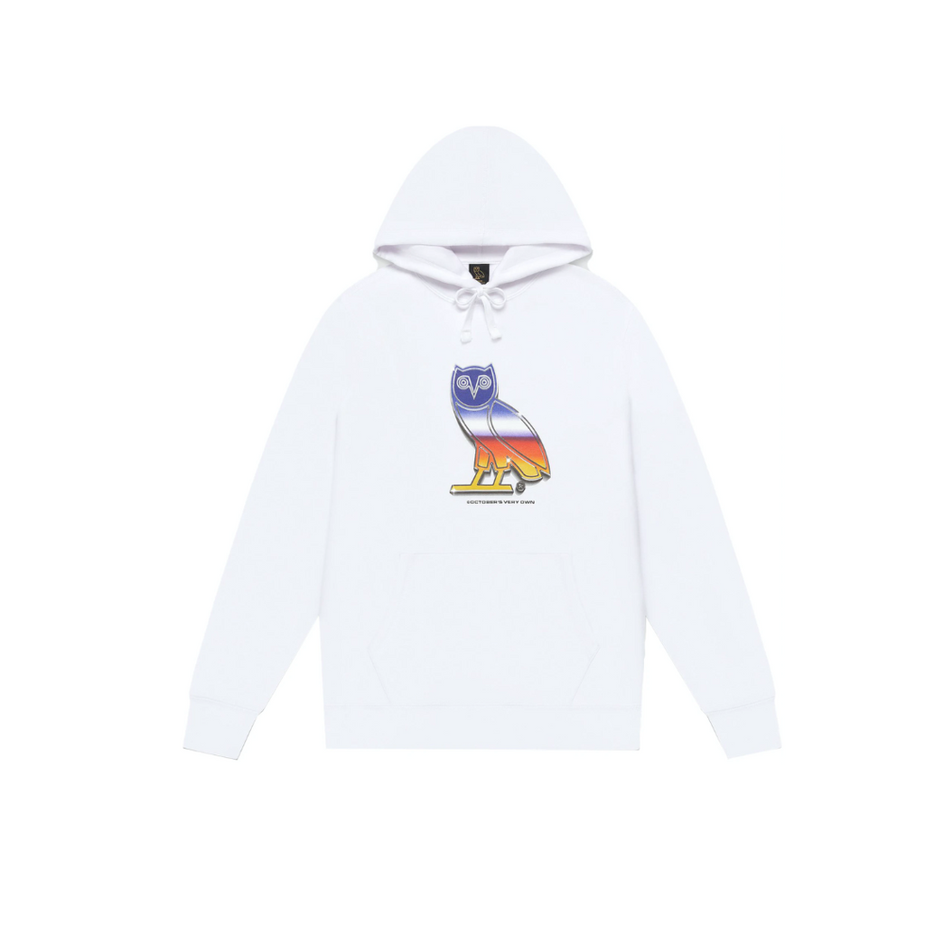 OVO Chrome Owl Hoodie White