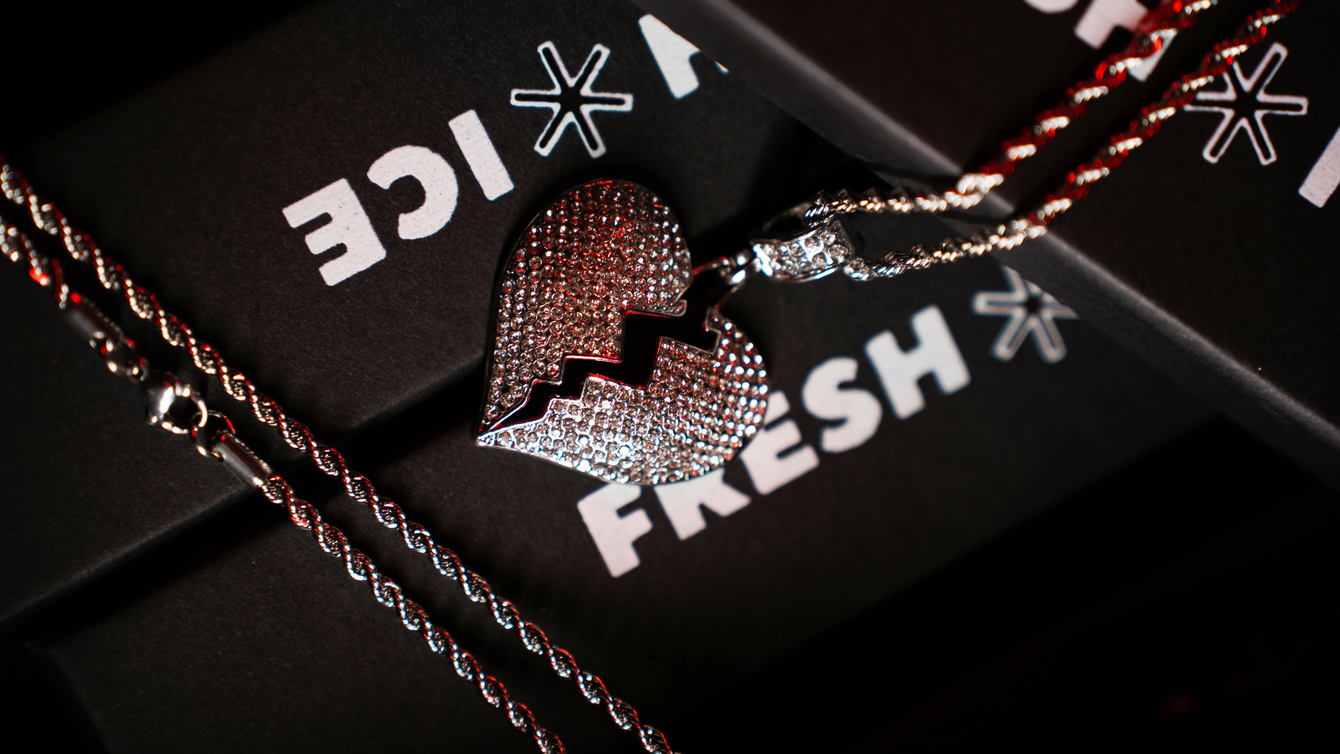 Heart Breaker Iced Out Pendant By Fresh Ice