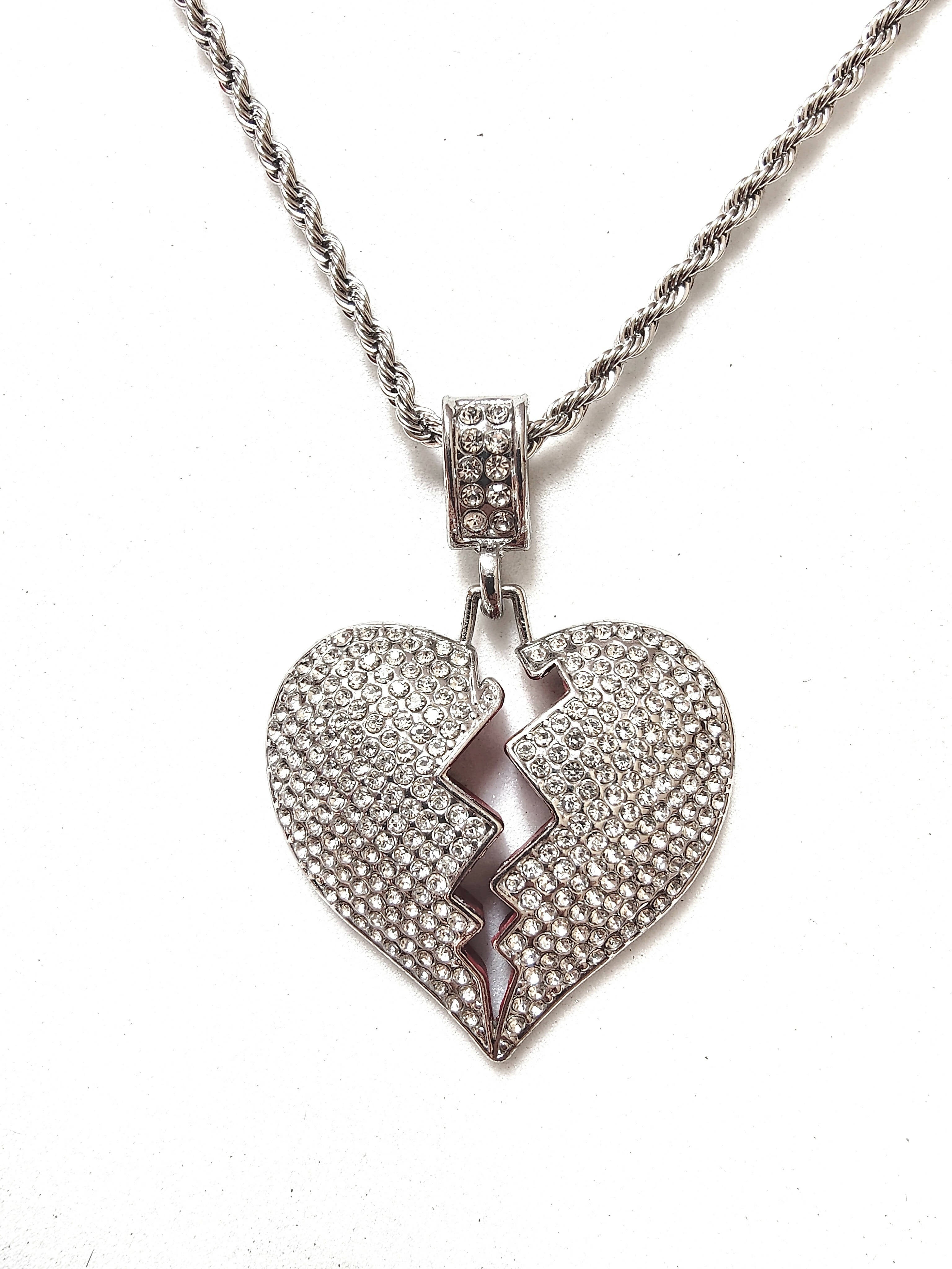 Heart Breaker Iced Out Pendant By Fresh Ice