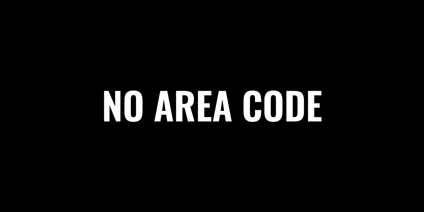 No Area Code