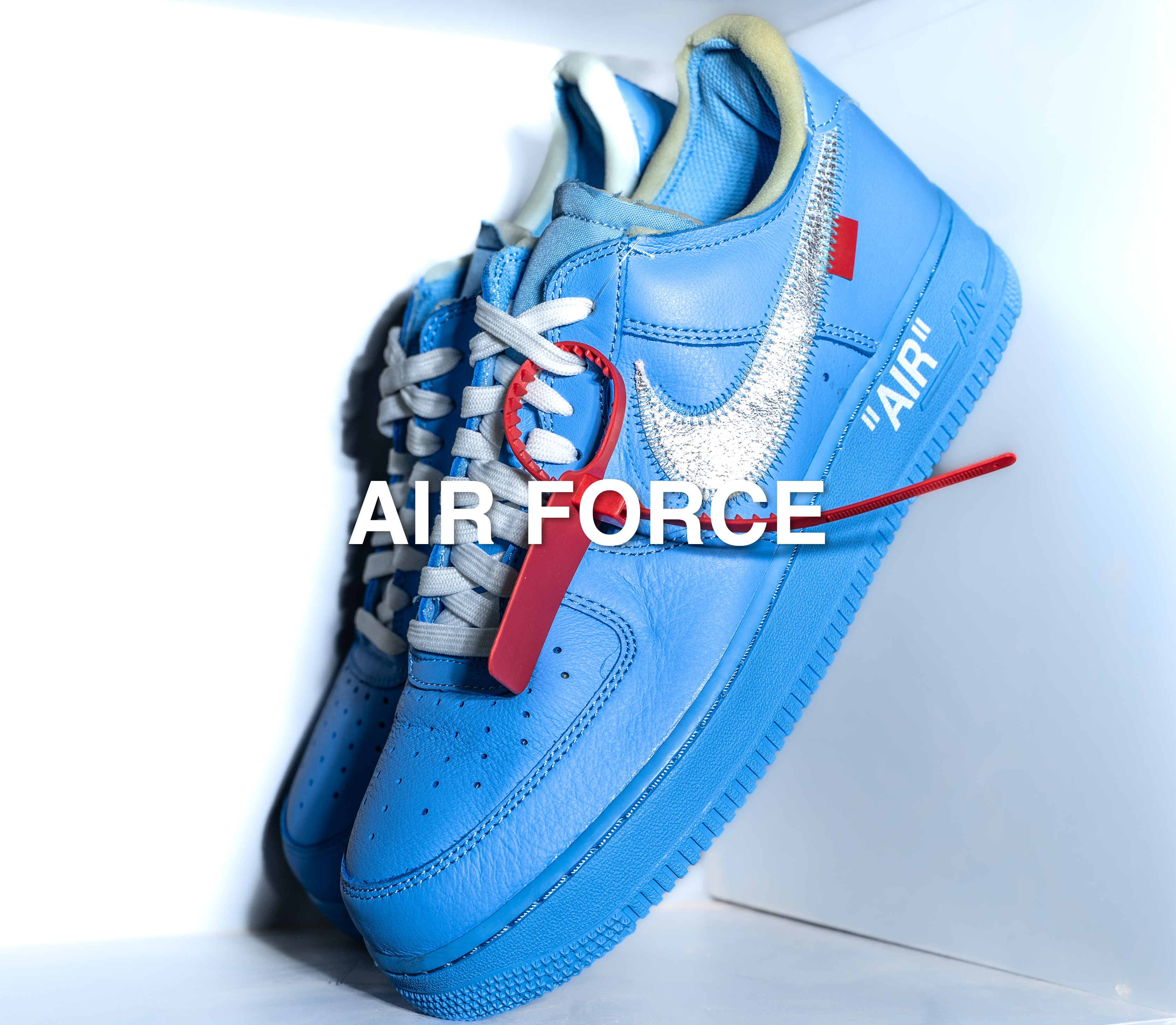 Air force 1 clearance off white university blue