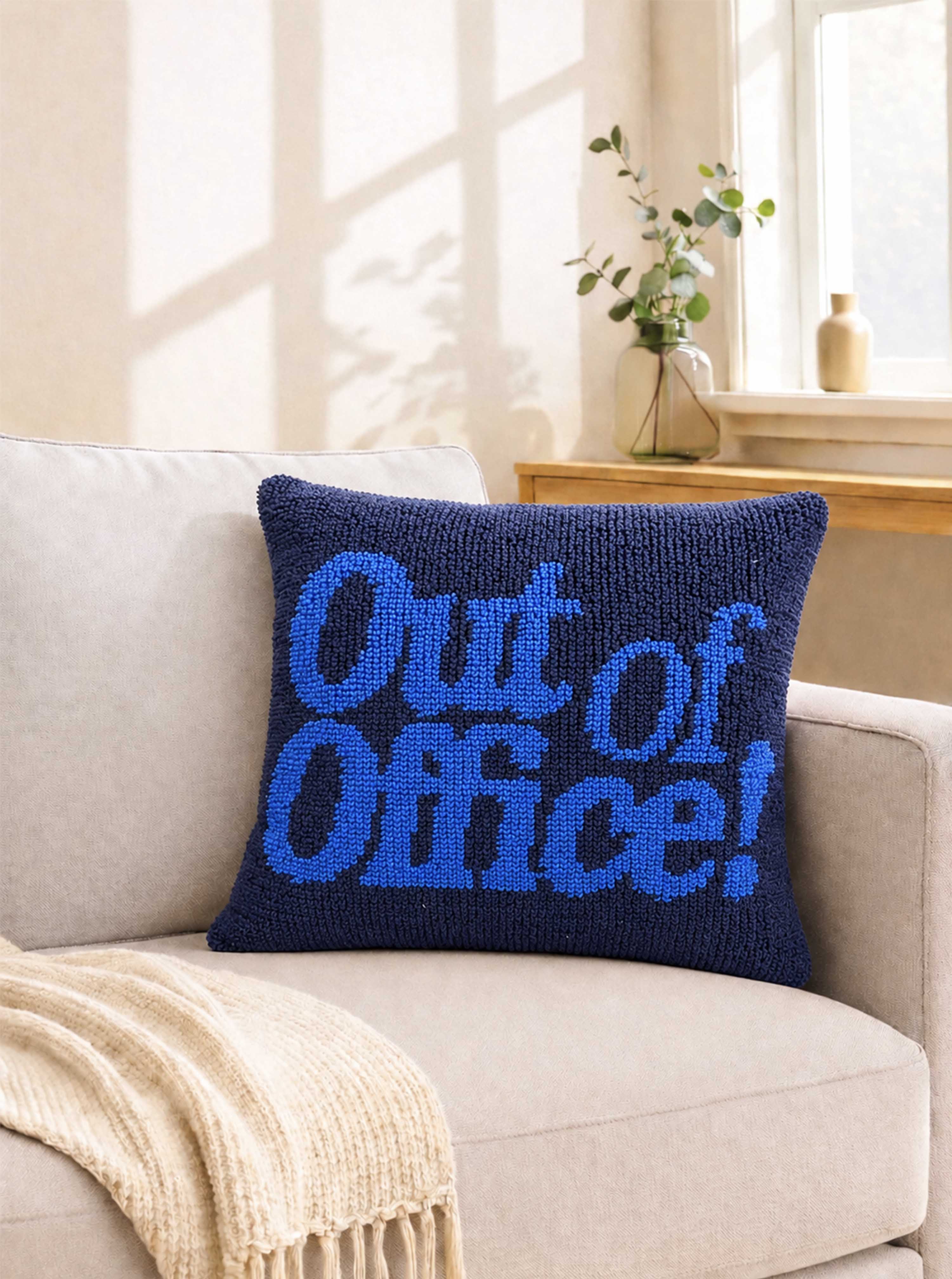 Out of Office cushion cover