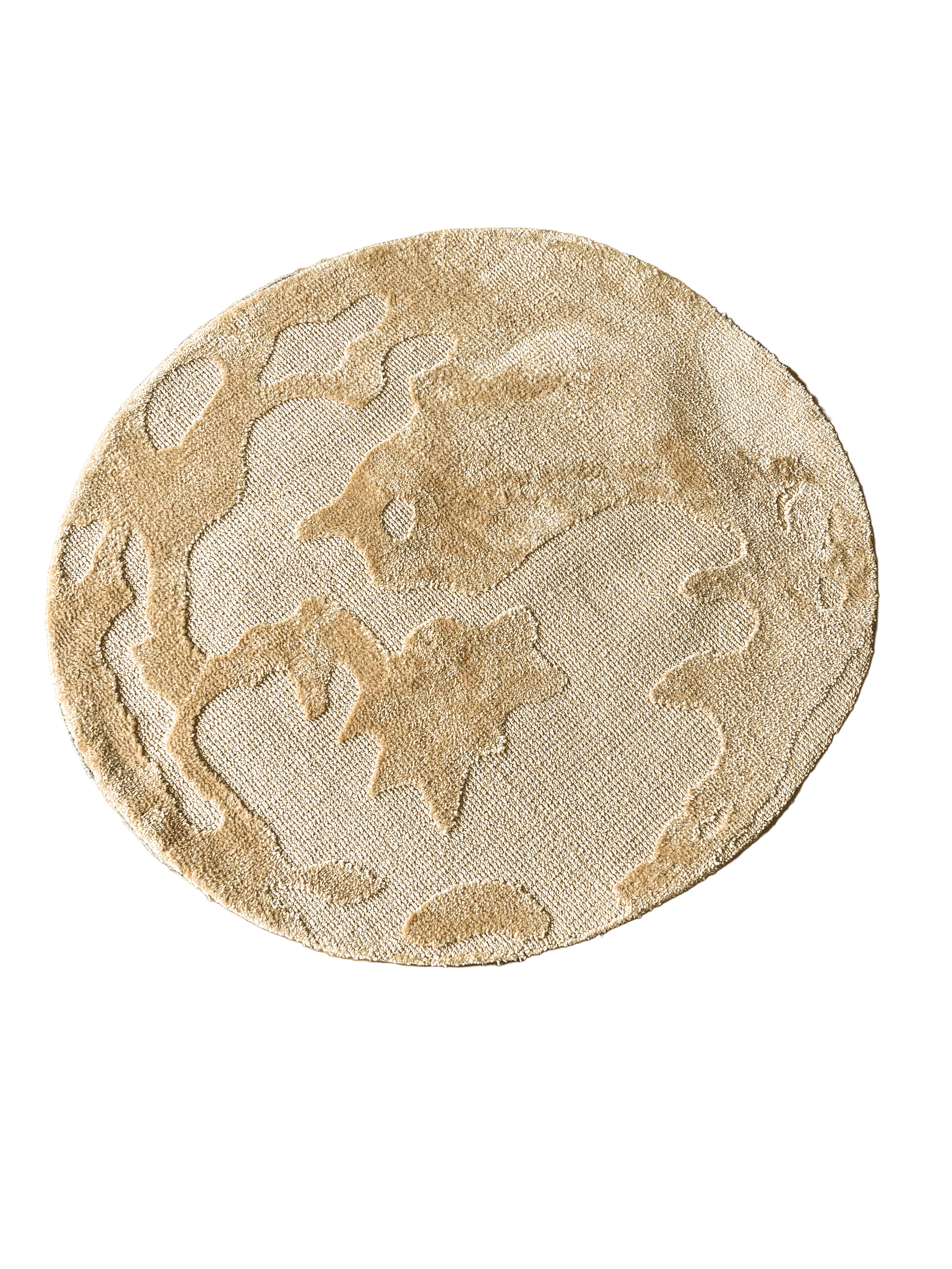 Cream Moon Machine Tufted Custom Rug