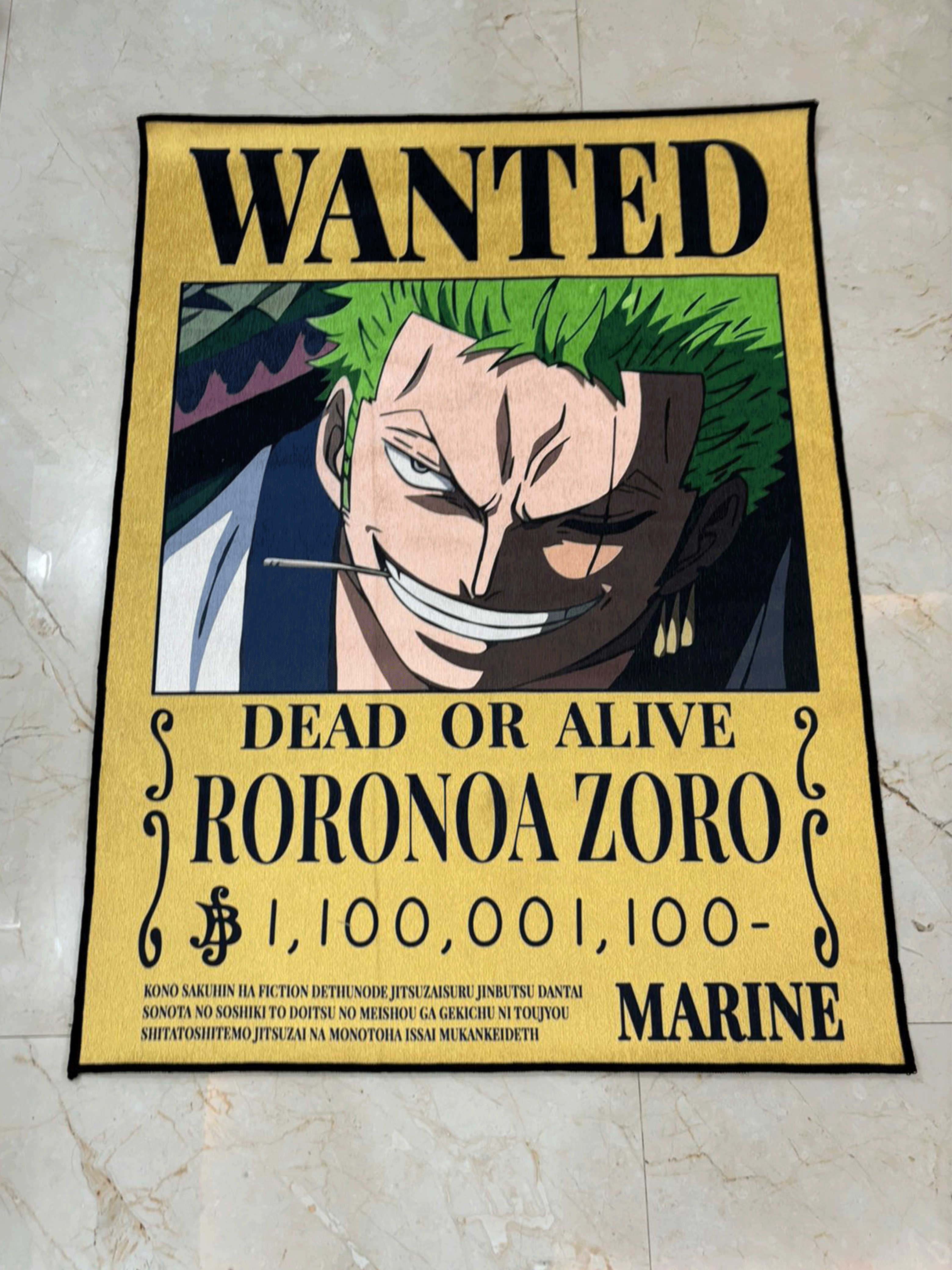 Zoro Wanted Printed Rug