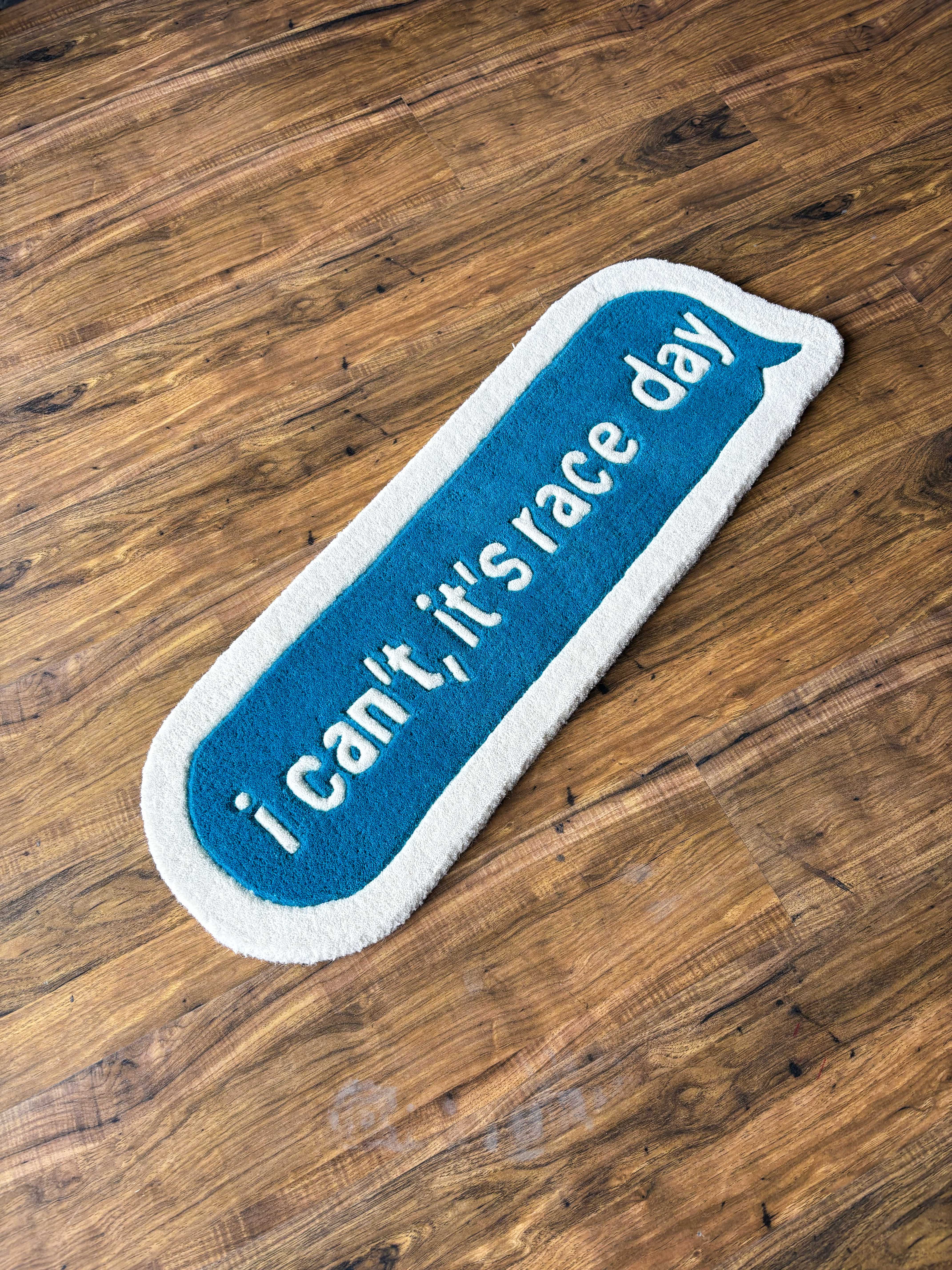 Its Race day F1 Hand tufted Custom Rug