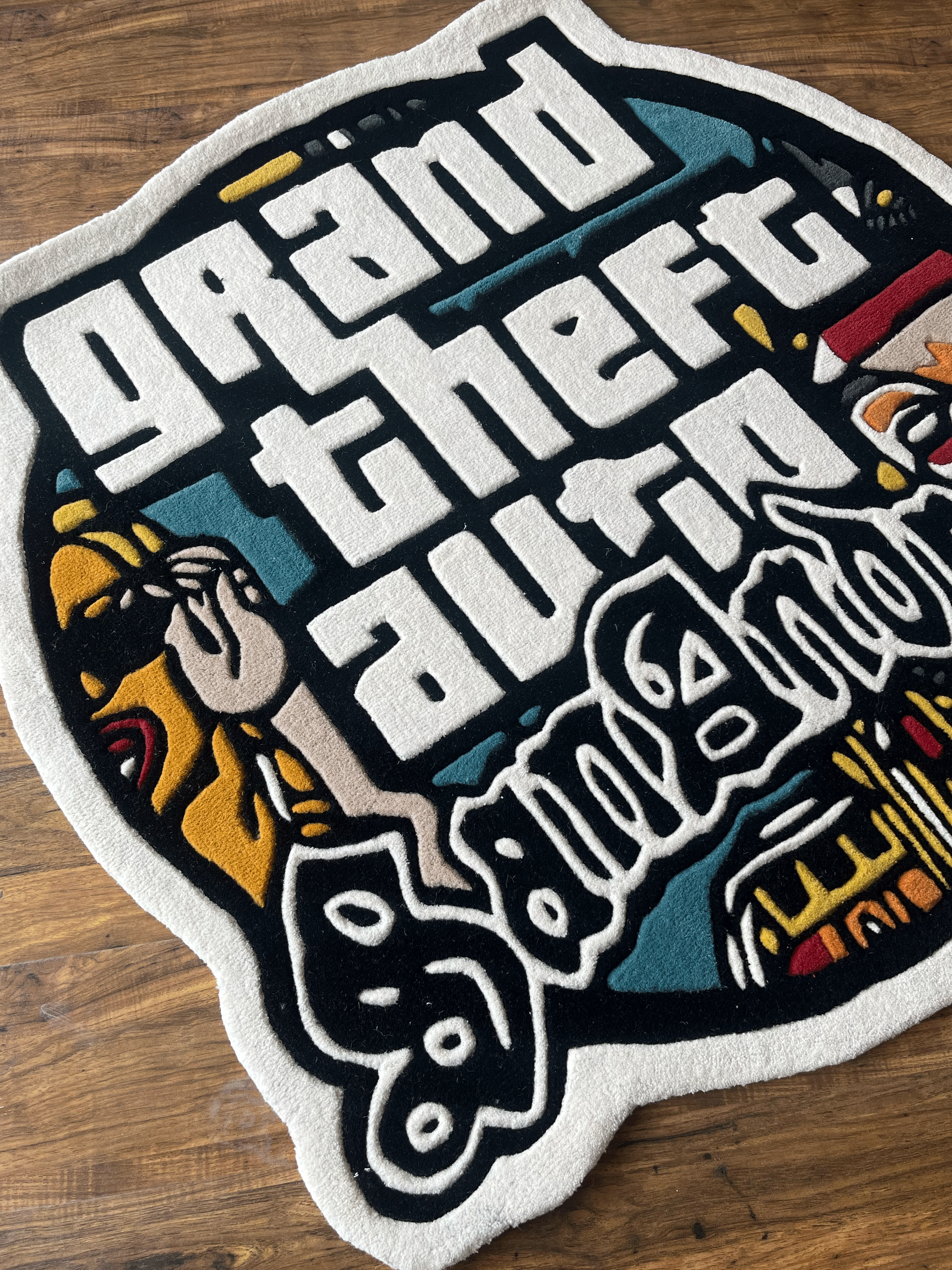 GTA San Andreas logo Hand tufted Rug