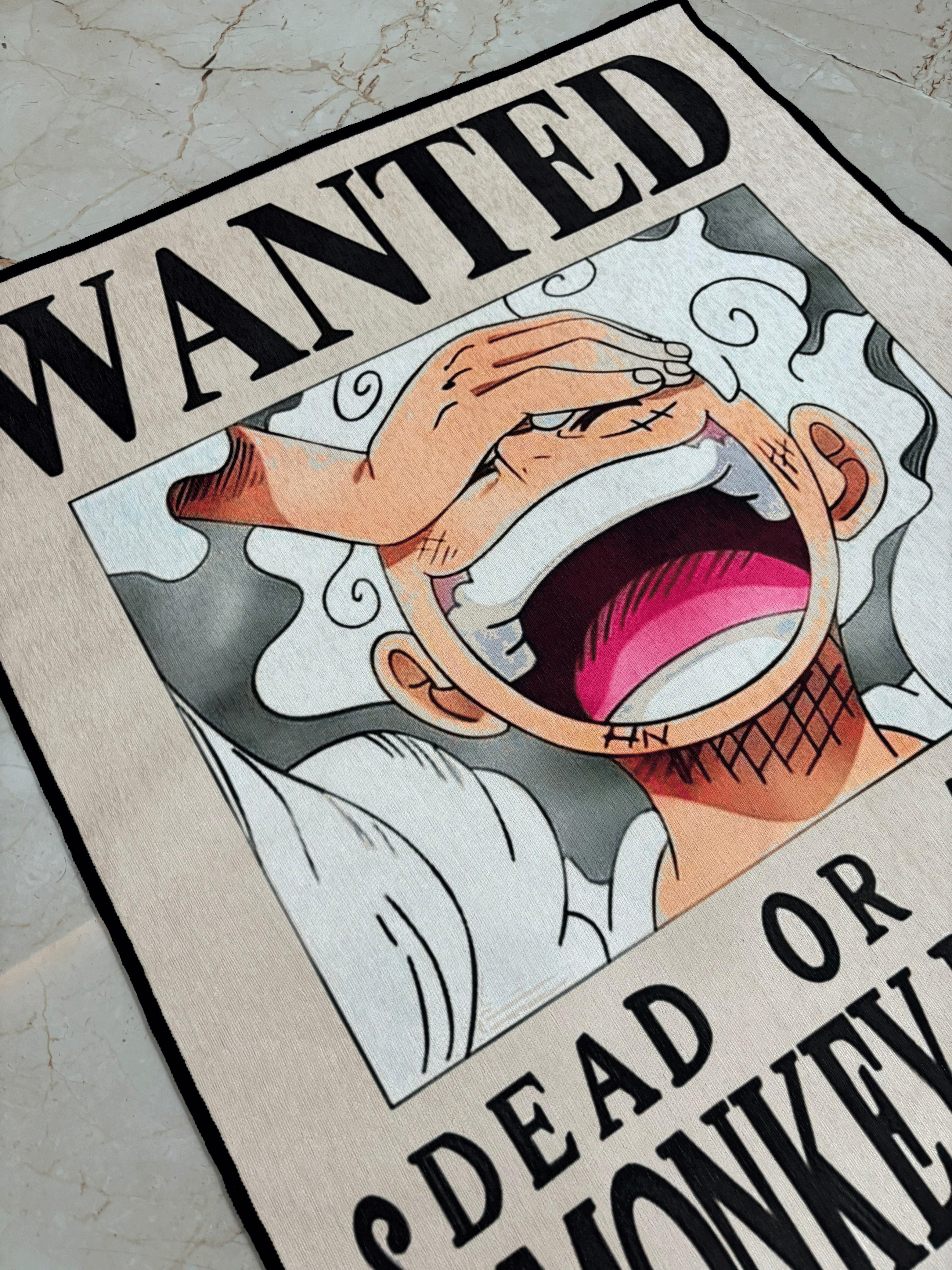 Gear 5 Wanted Printed Washable Rug