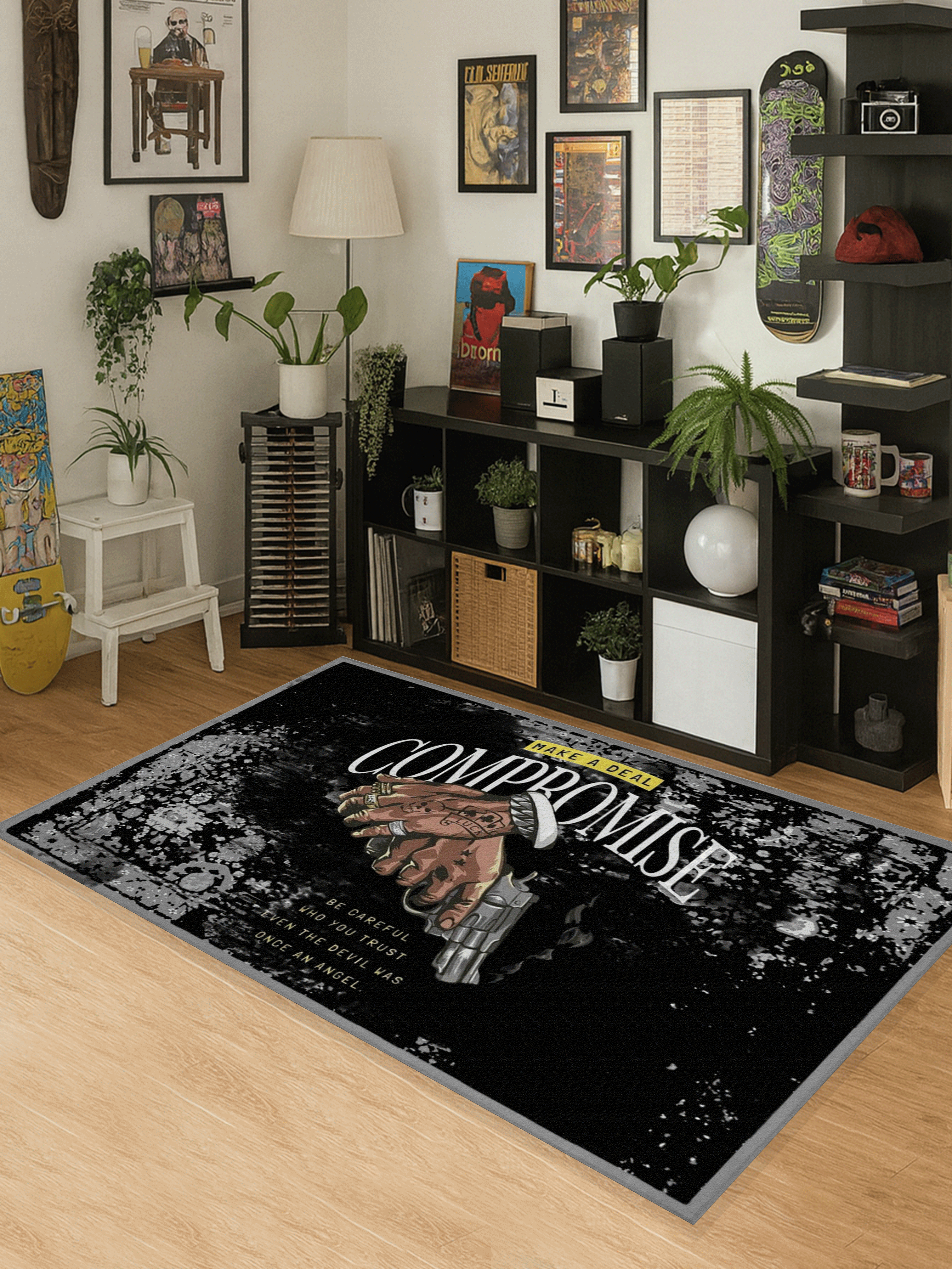 Make a Deal Money Washable Custom Rug