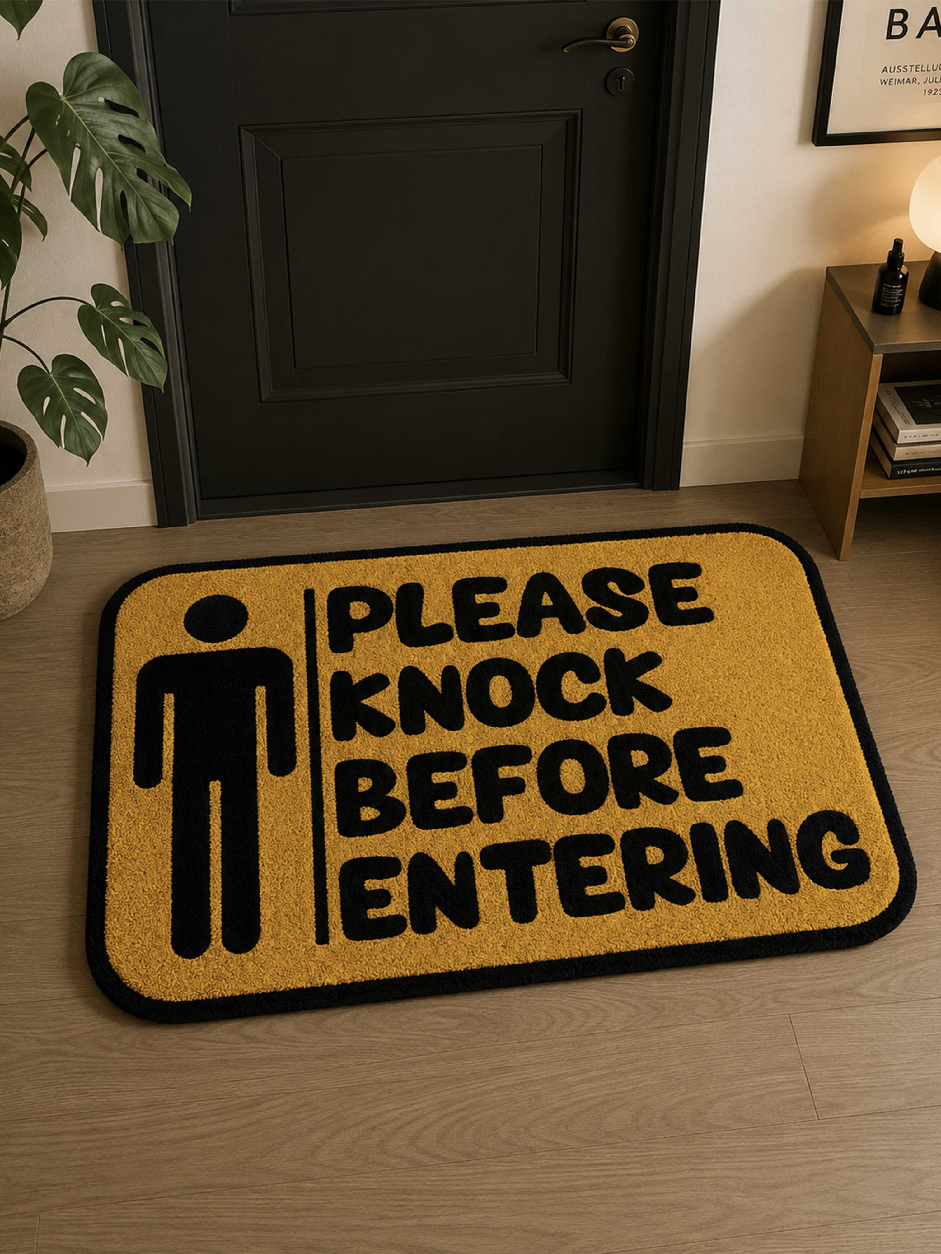 Please Knock Hand Tufted Rug