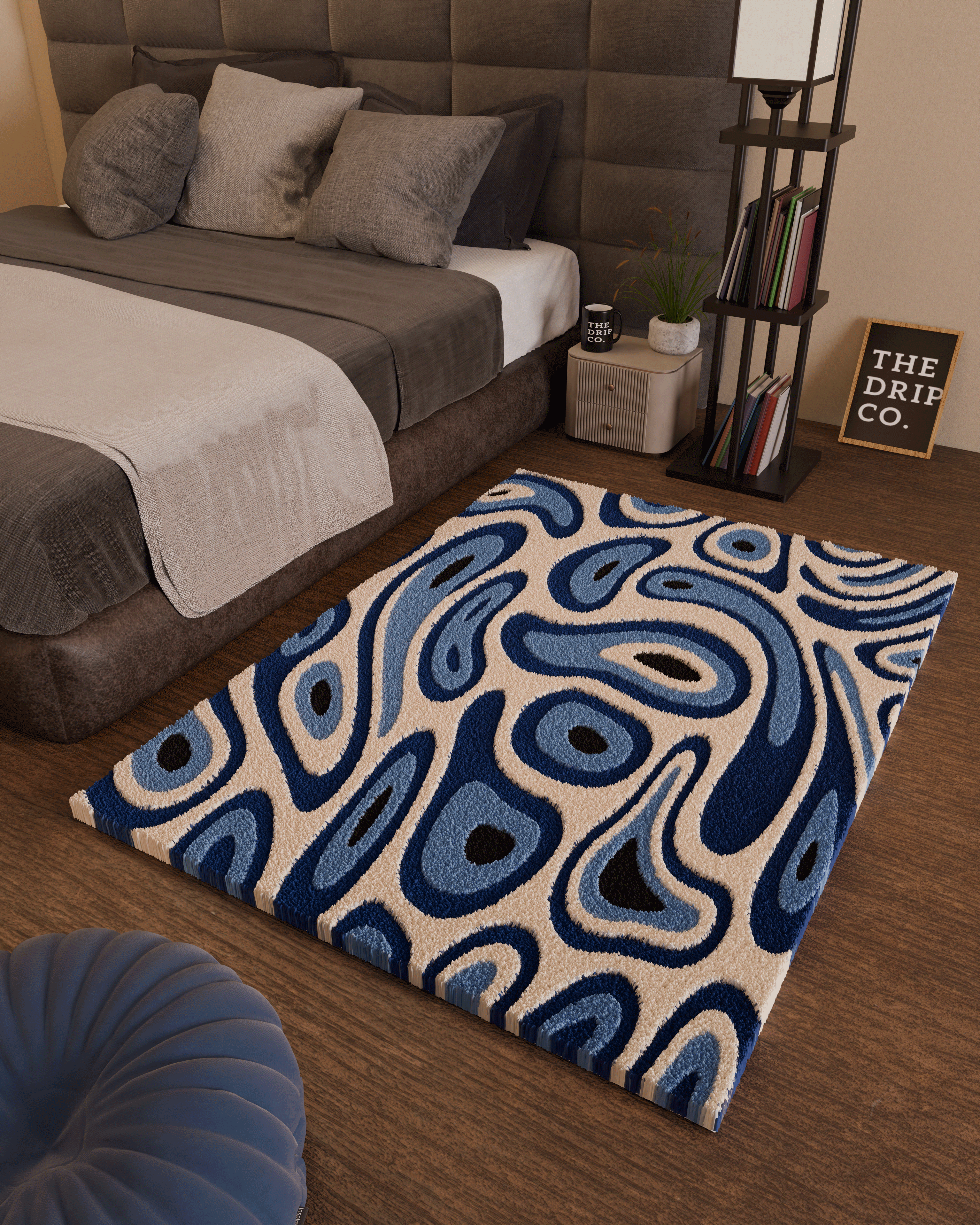 Evil Eye emotion Tufted Custom Rug