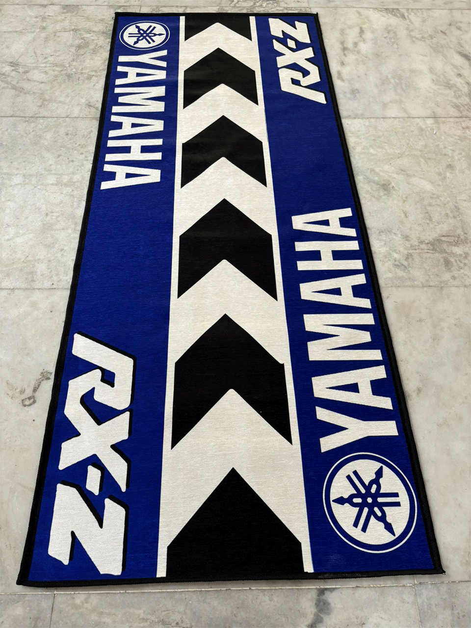 Yamaha Rz Blue printed Rug