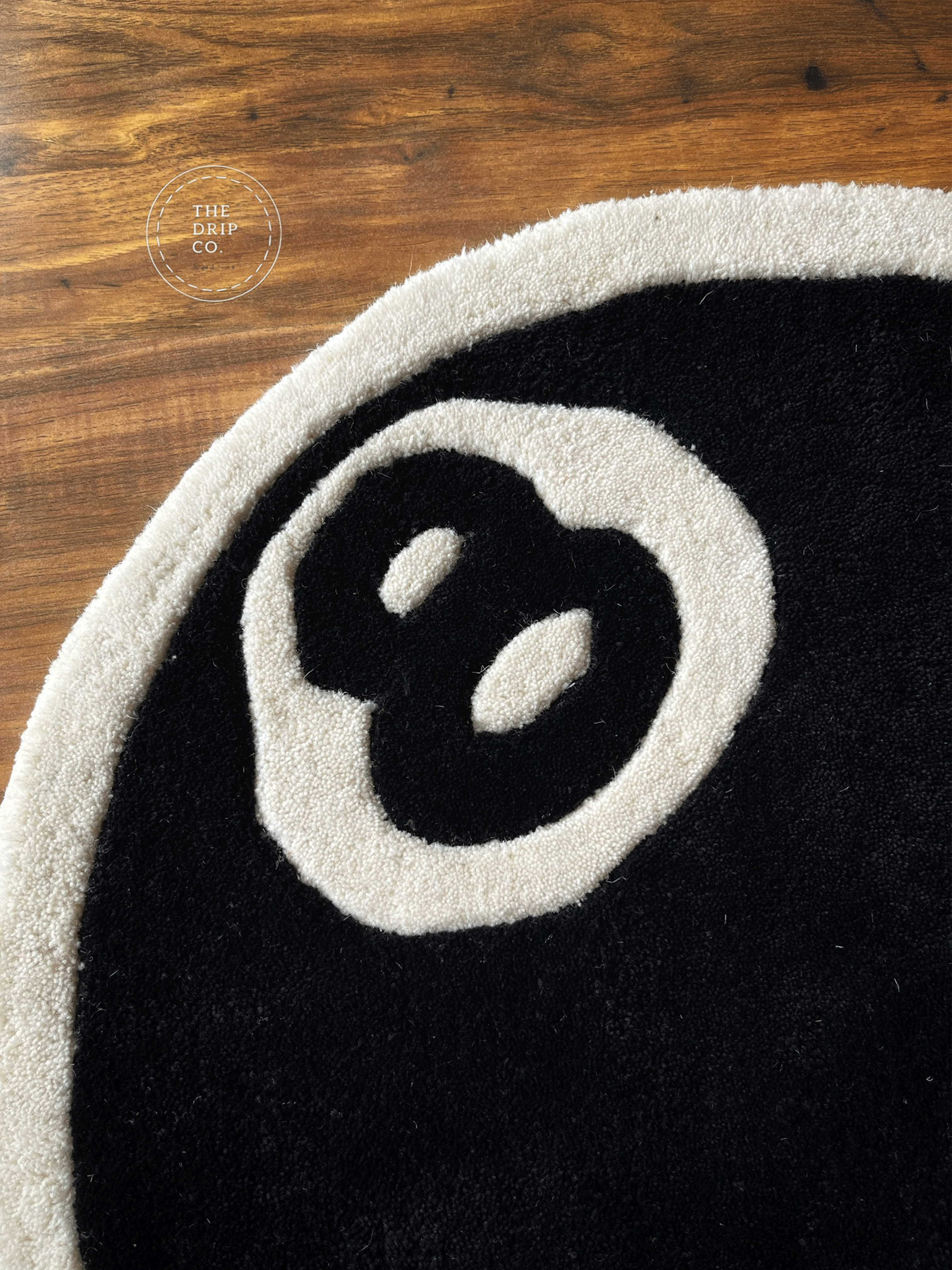 8 Ball Hand Tufted Rug by The Drip Co.