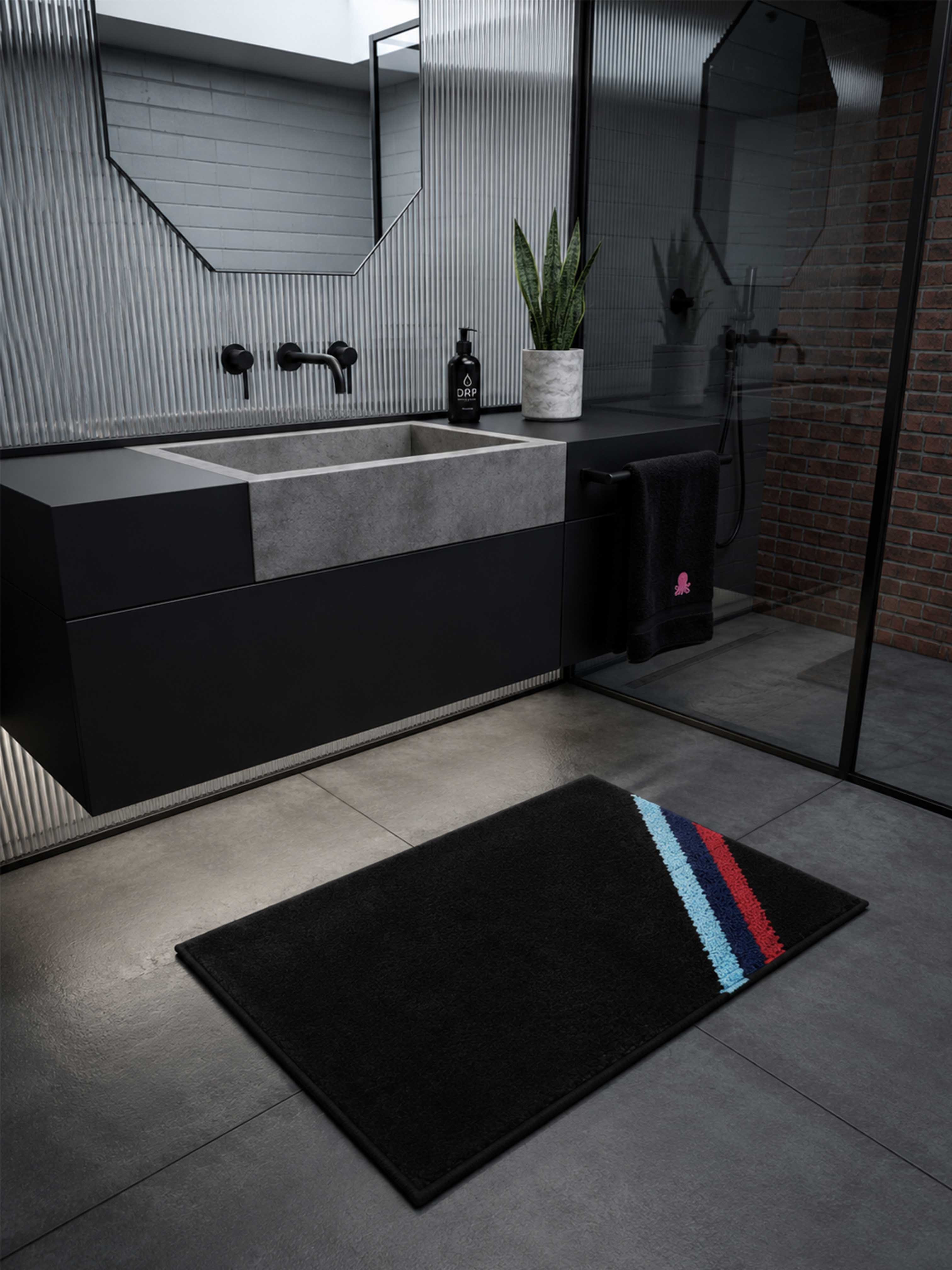 Speed Racing Stripes Bath Mat