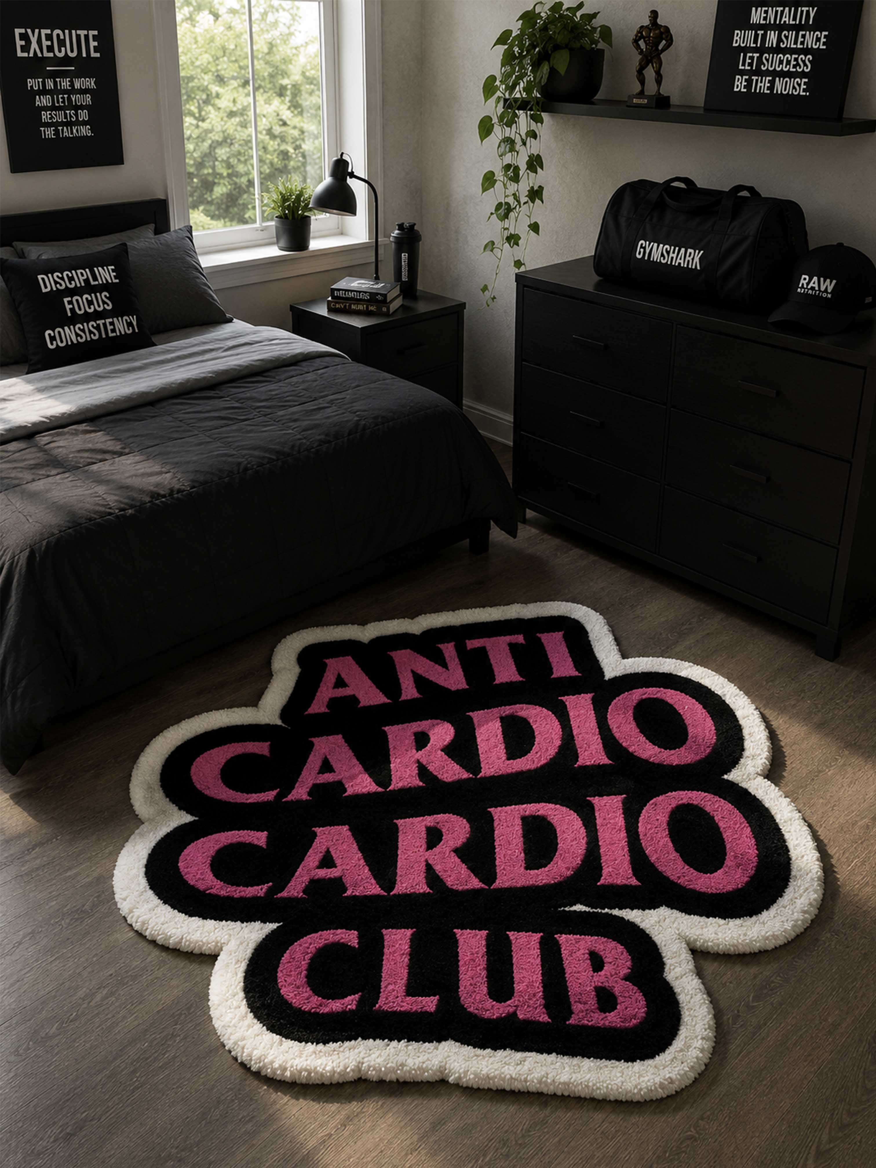 Anti Cardio Cardio club Hand Tufted Rug