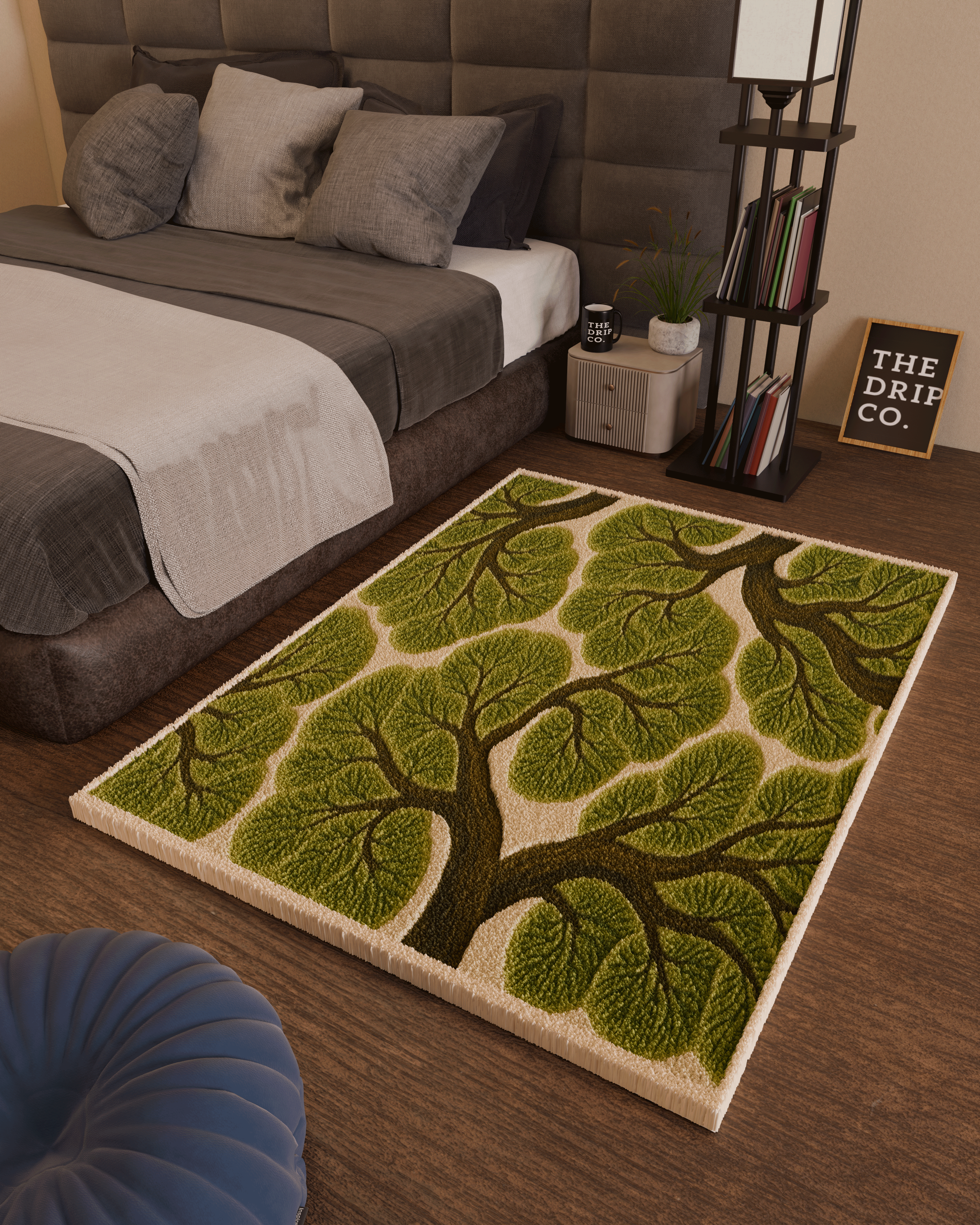 Forest trees emotion Tufted Custom Rug