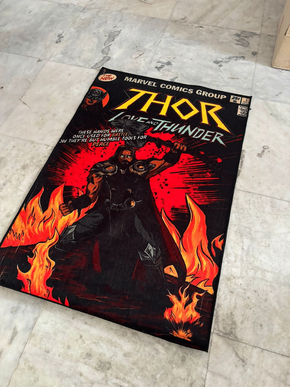 Thor magazine Printed Washable Rug