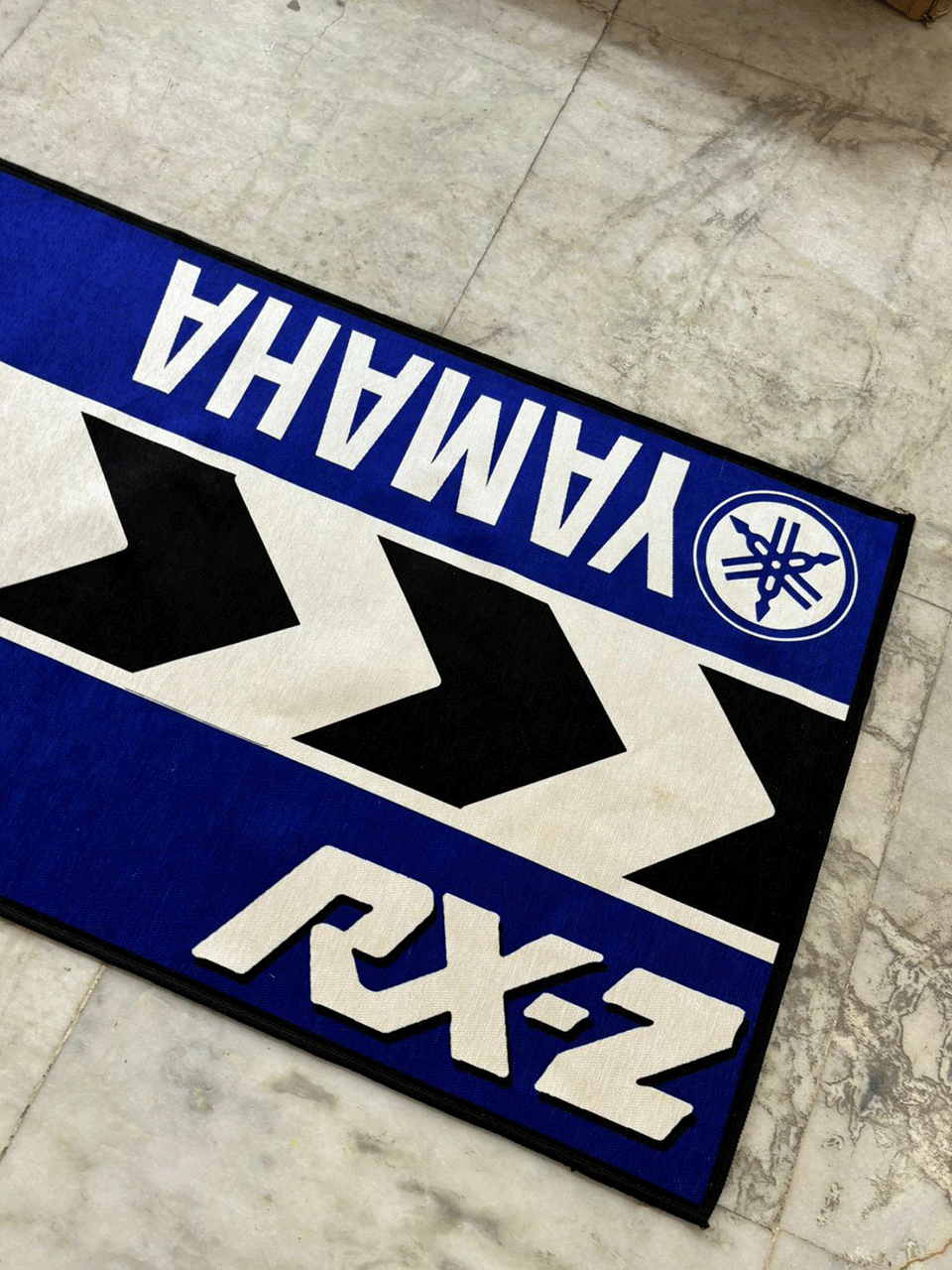 Yamaha Rz Blue printed Rug