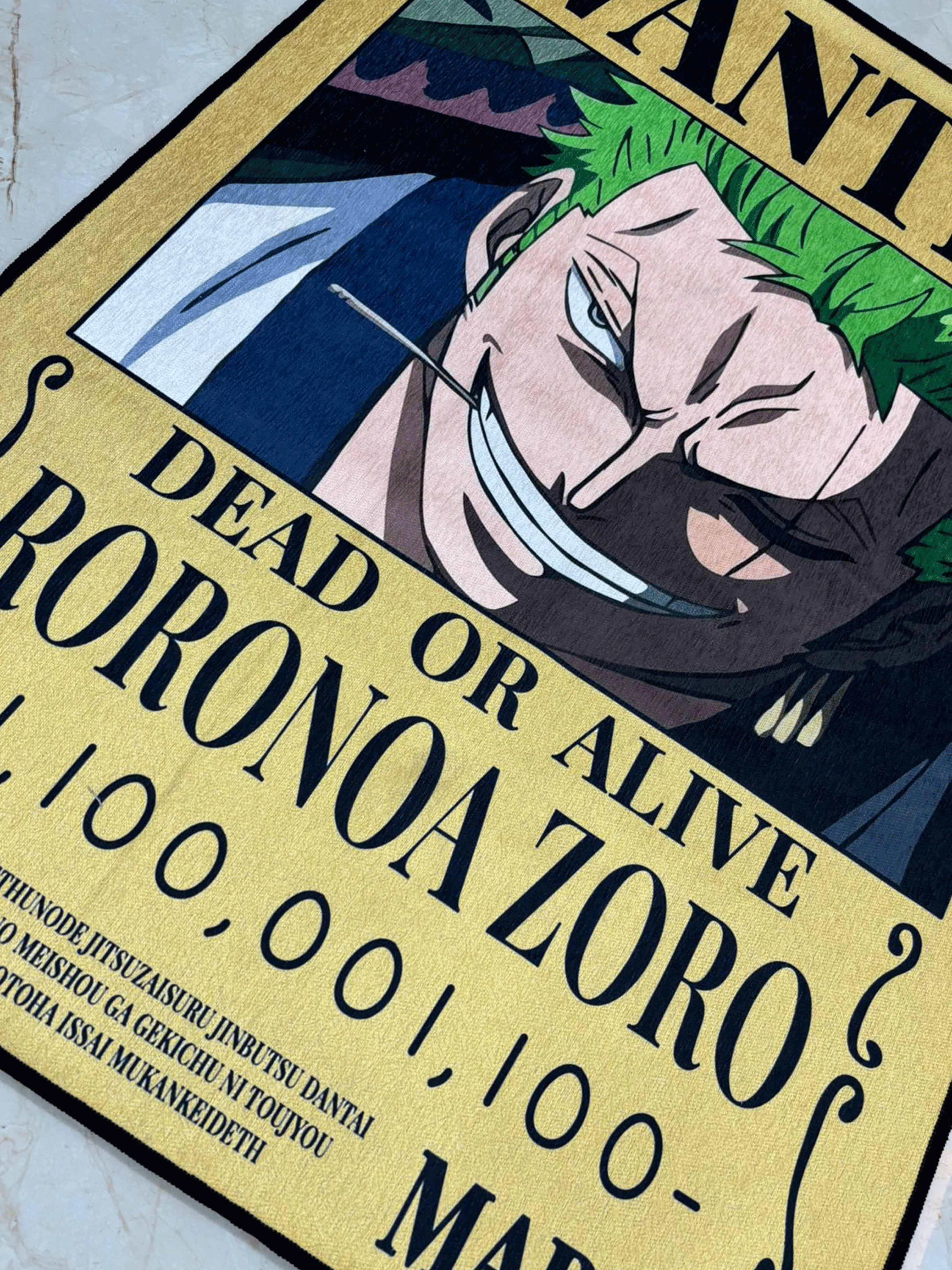 Zoro Wanted Printed Rug