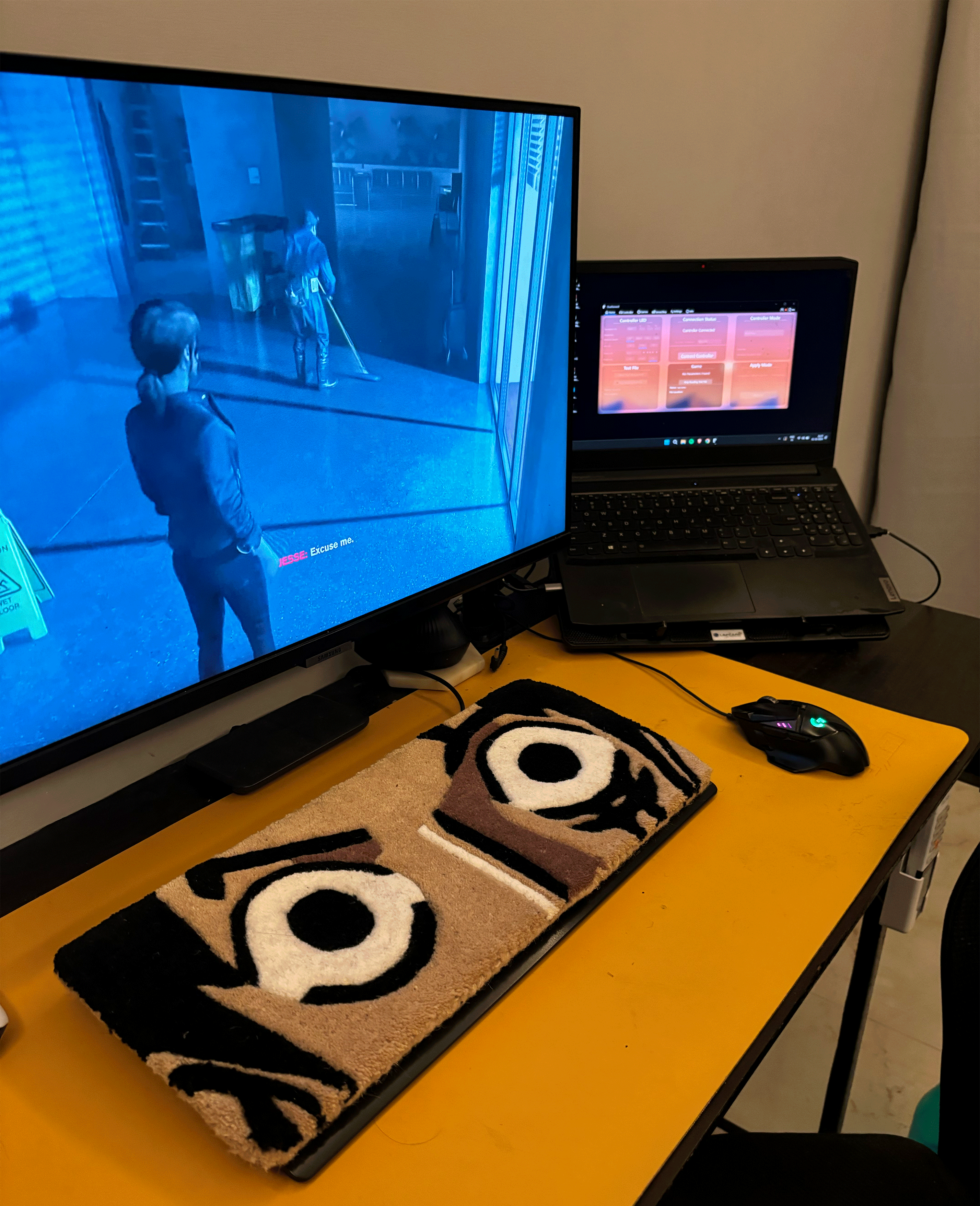 Anime eye Keyboard Rug