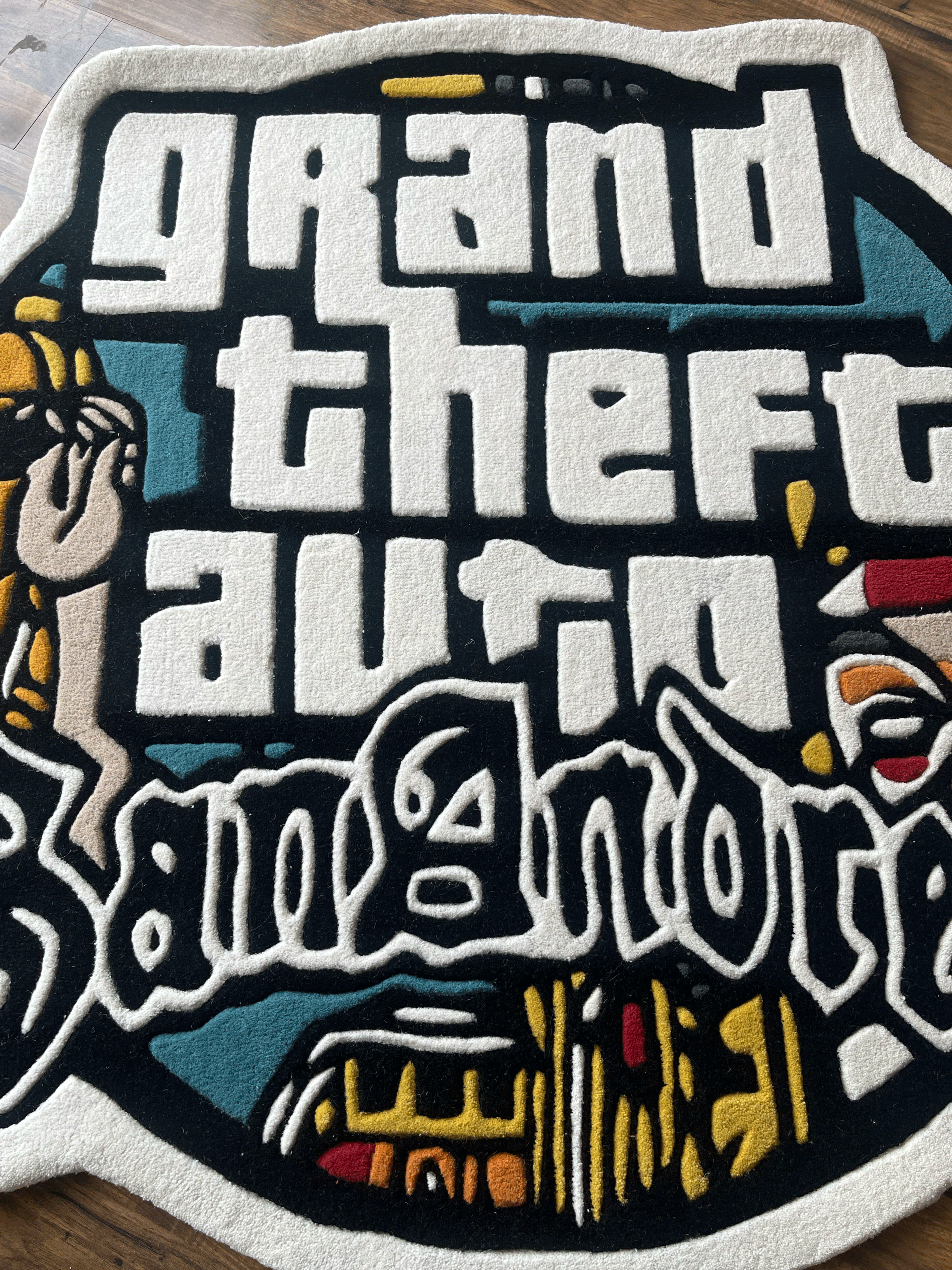 GTA San Andreas logo Hand tufted Rug