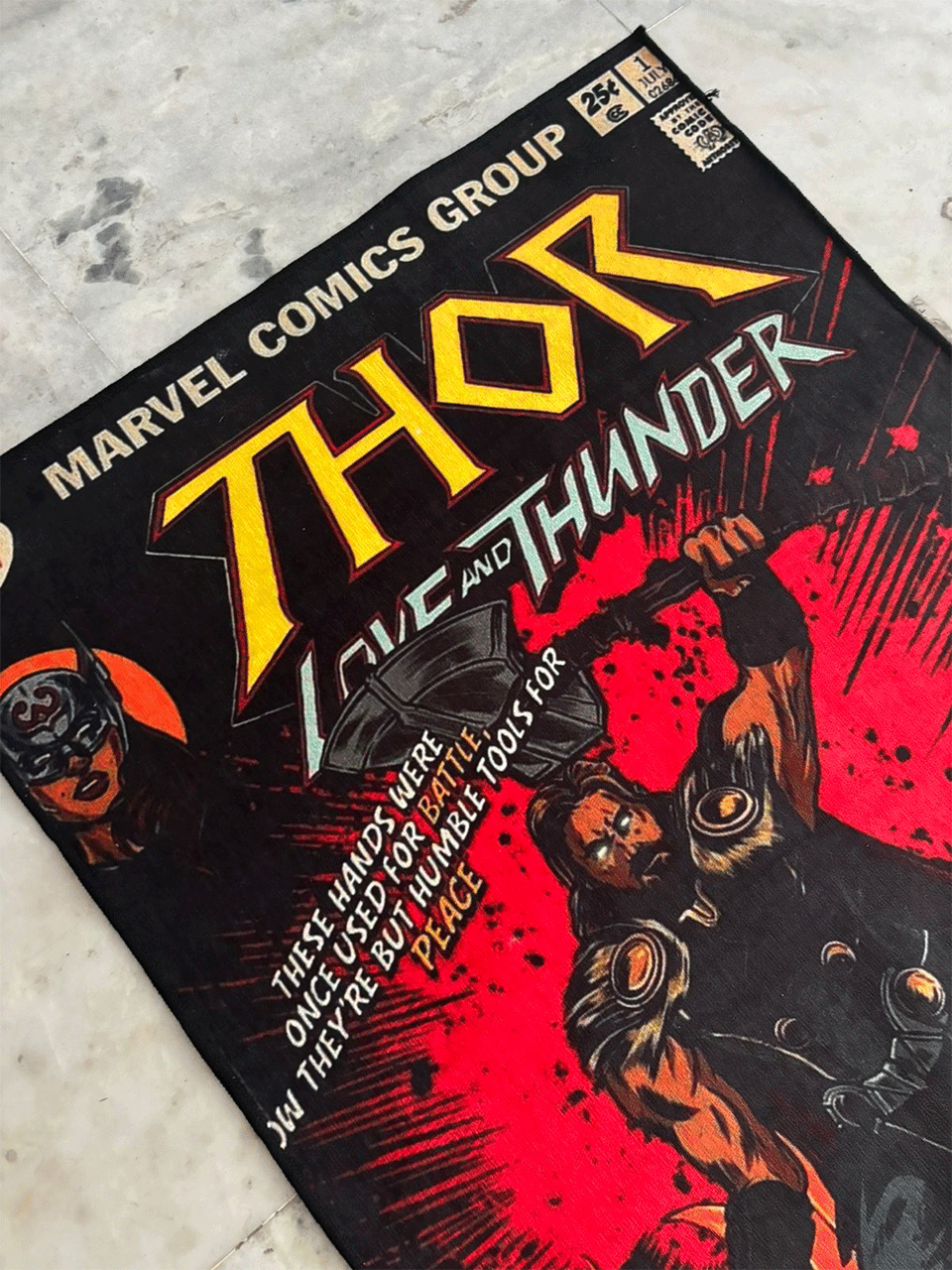 Thor magazine Printed Washable Rug