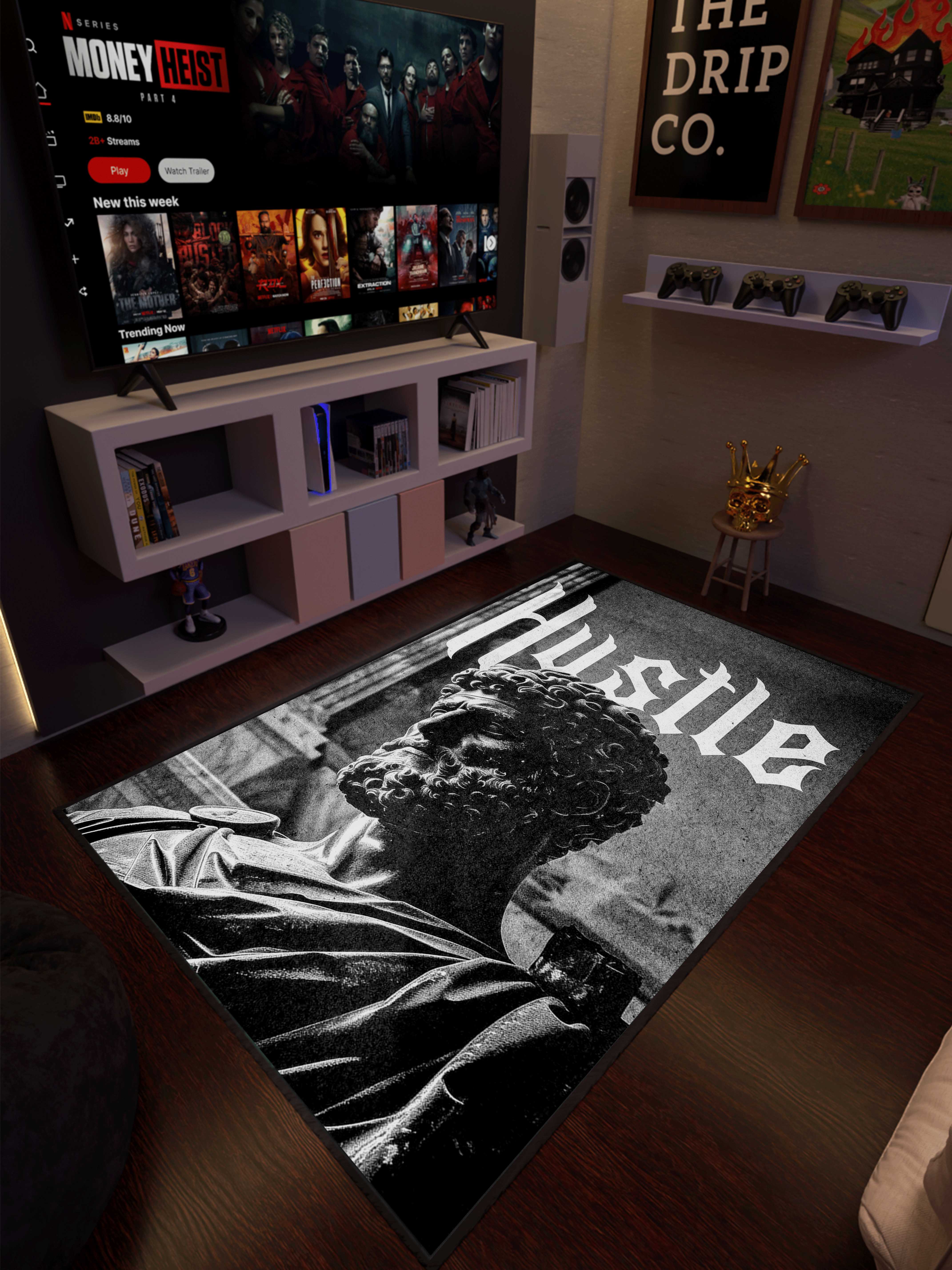 All the way Hustle Washable Rug