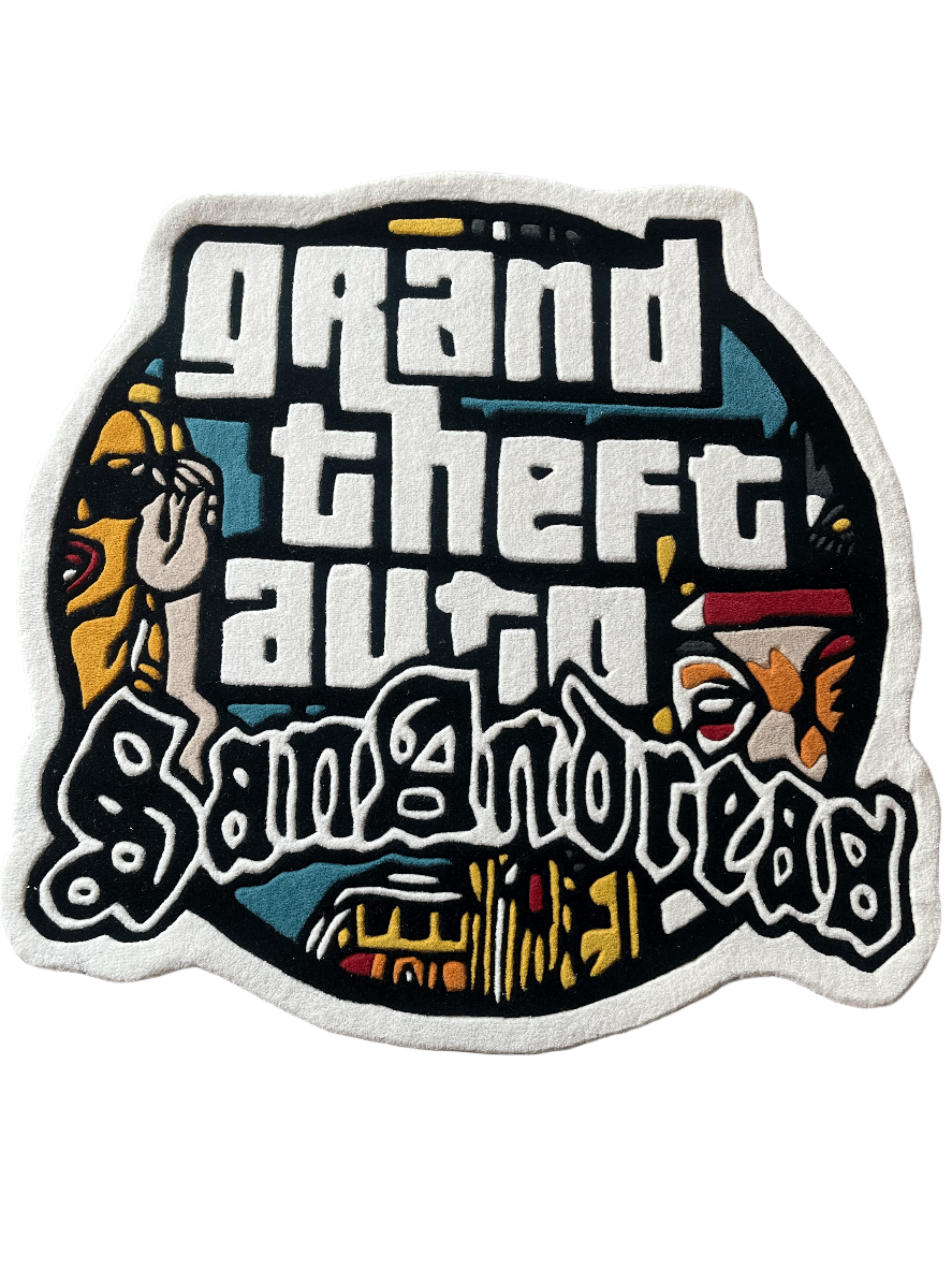 GTA San Andreas logo Hand tufted Rug