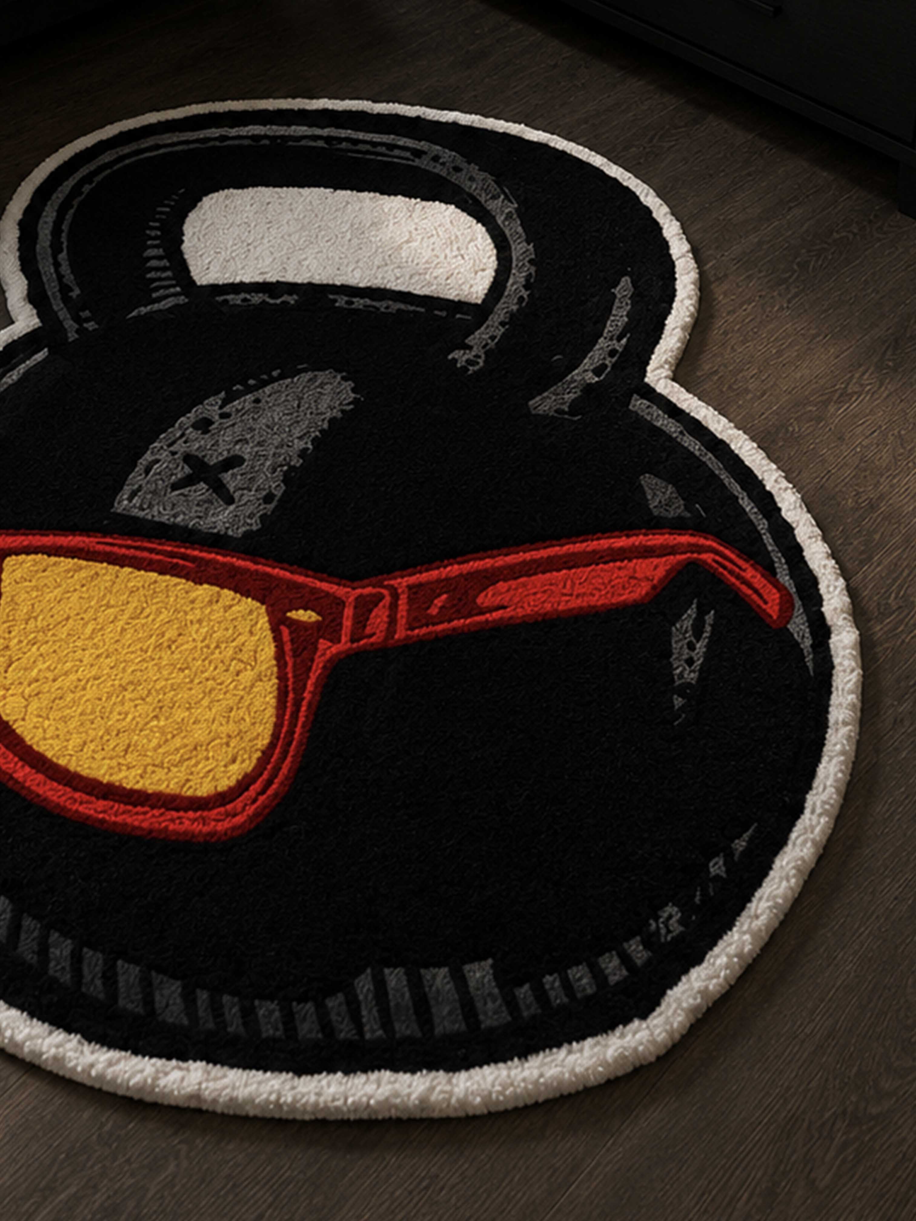 Cool dumbbell Hand Tufted Rug
