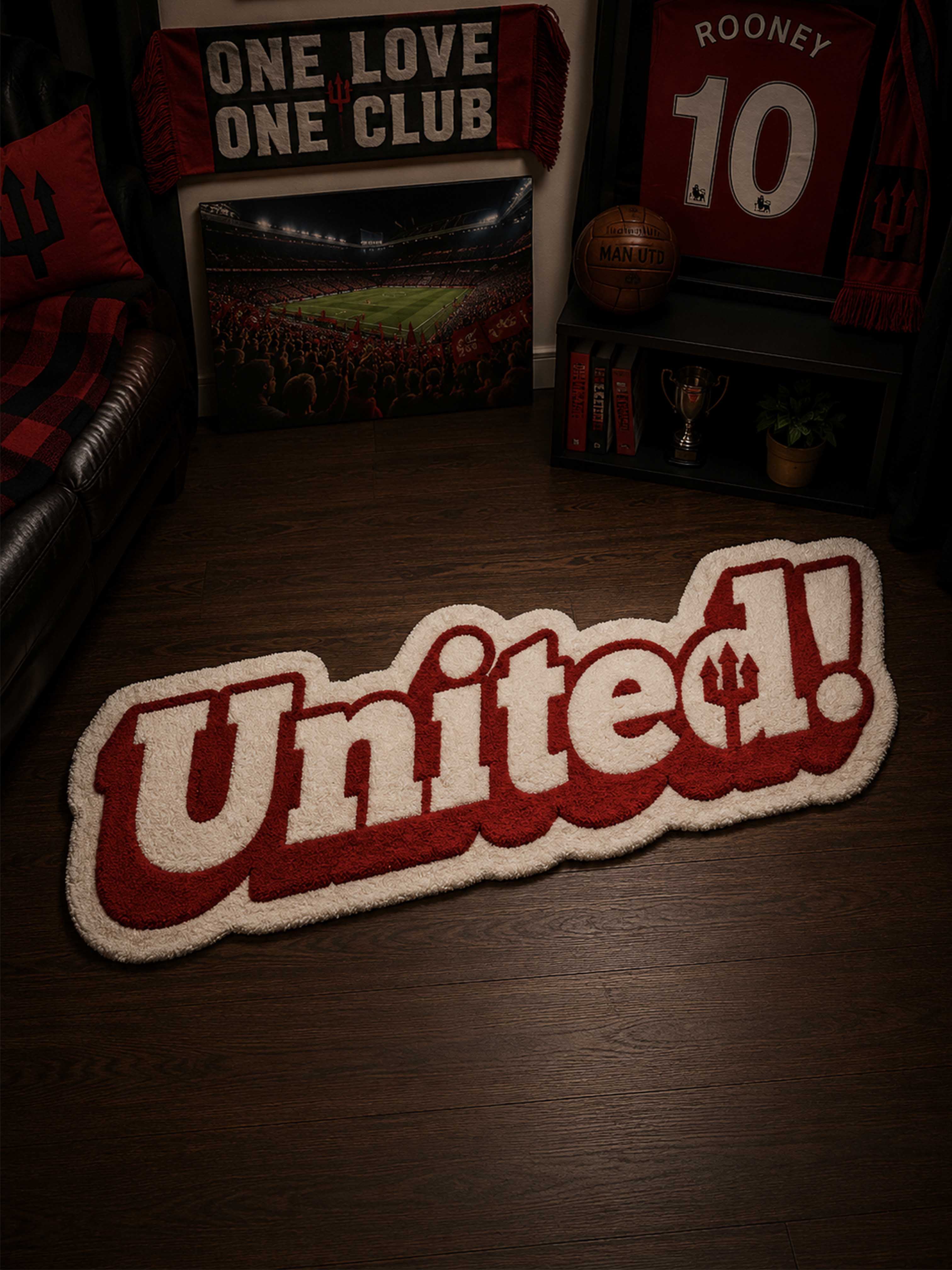 United fan art Hand Tufted Rug