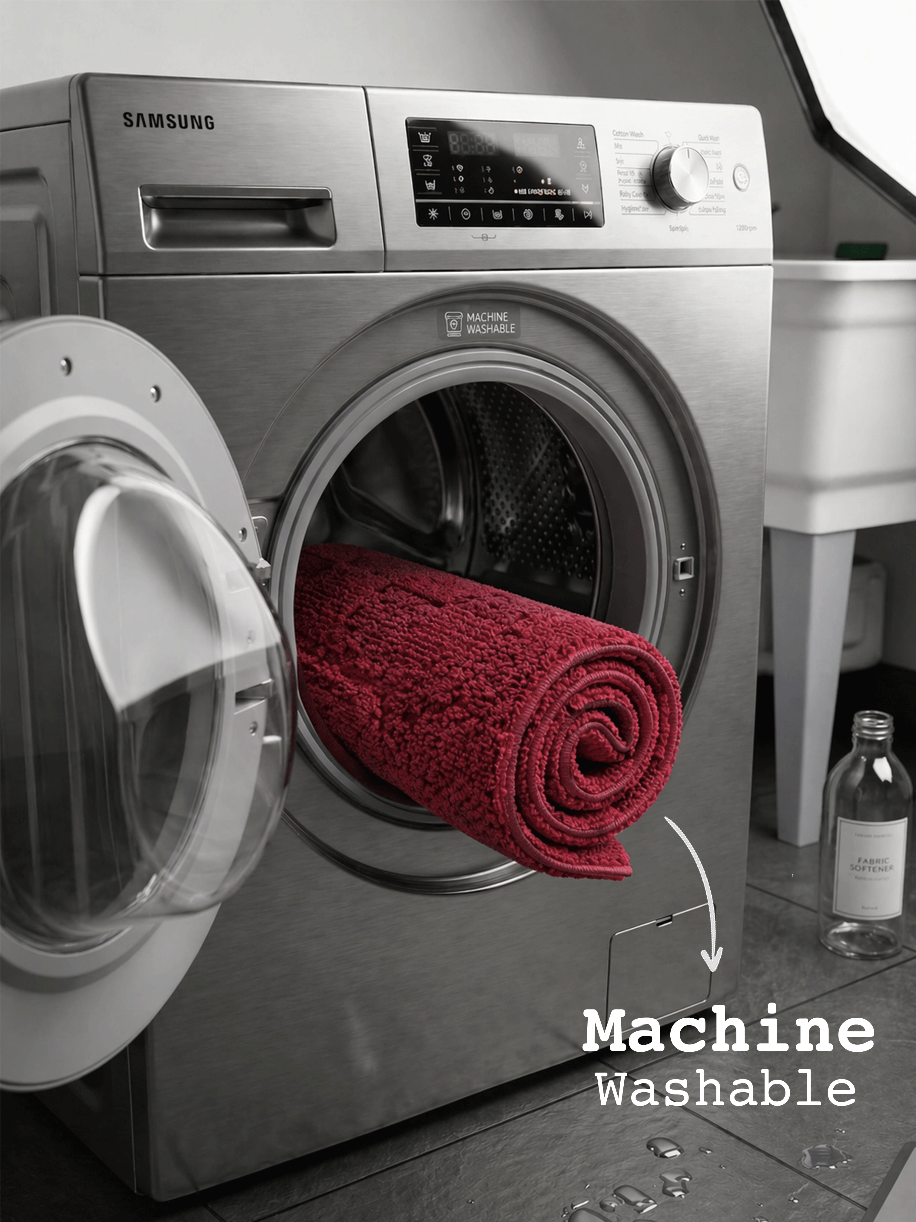 Maroon Miracle Bath Mat