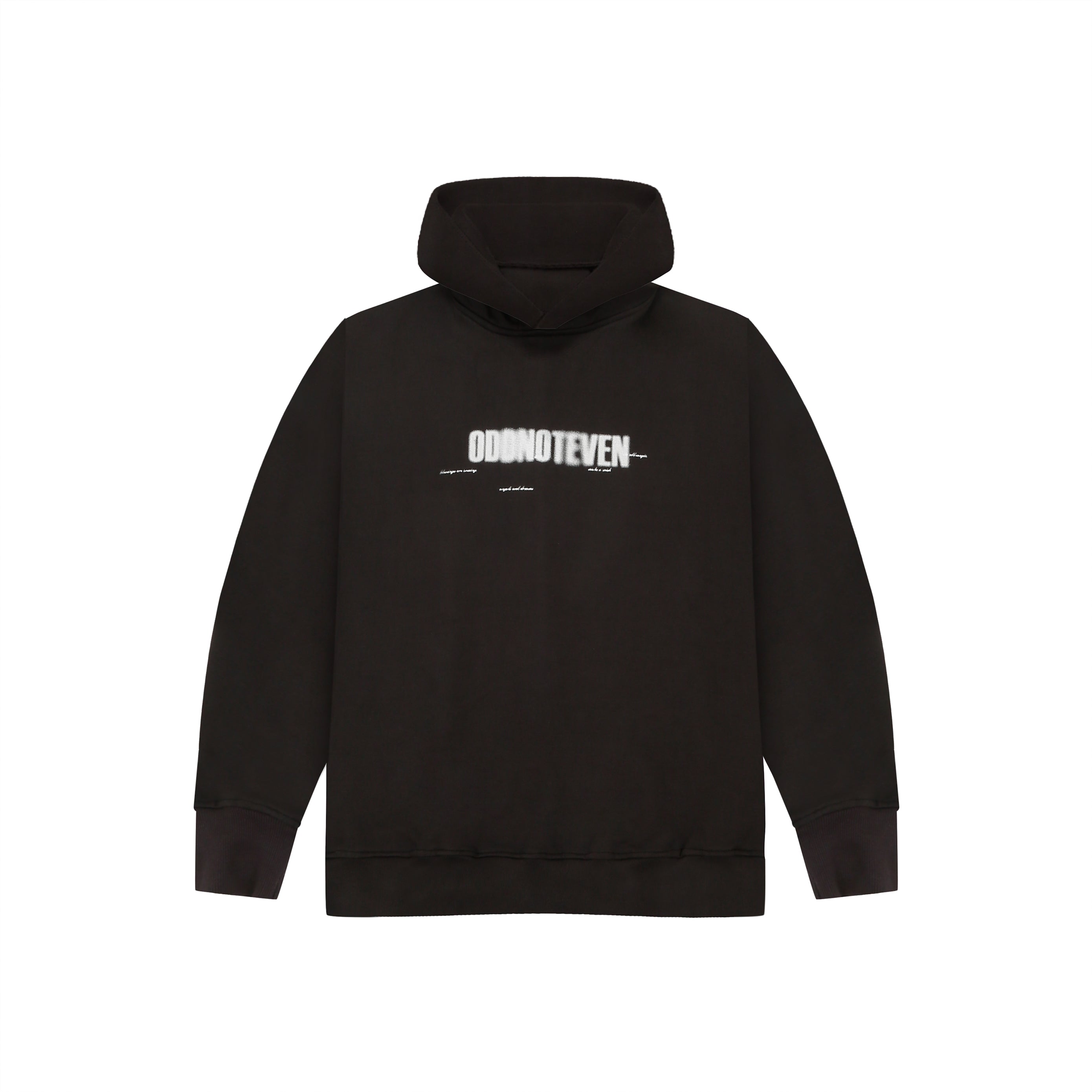 Blurred Odd Grey Oversized Hoodie