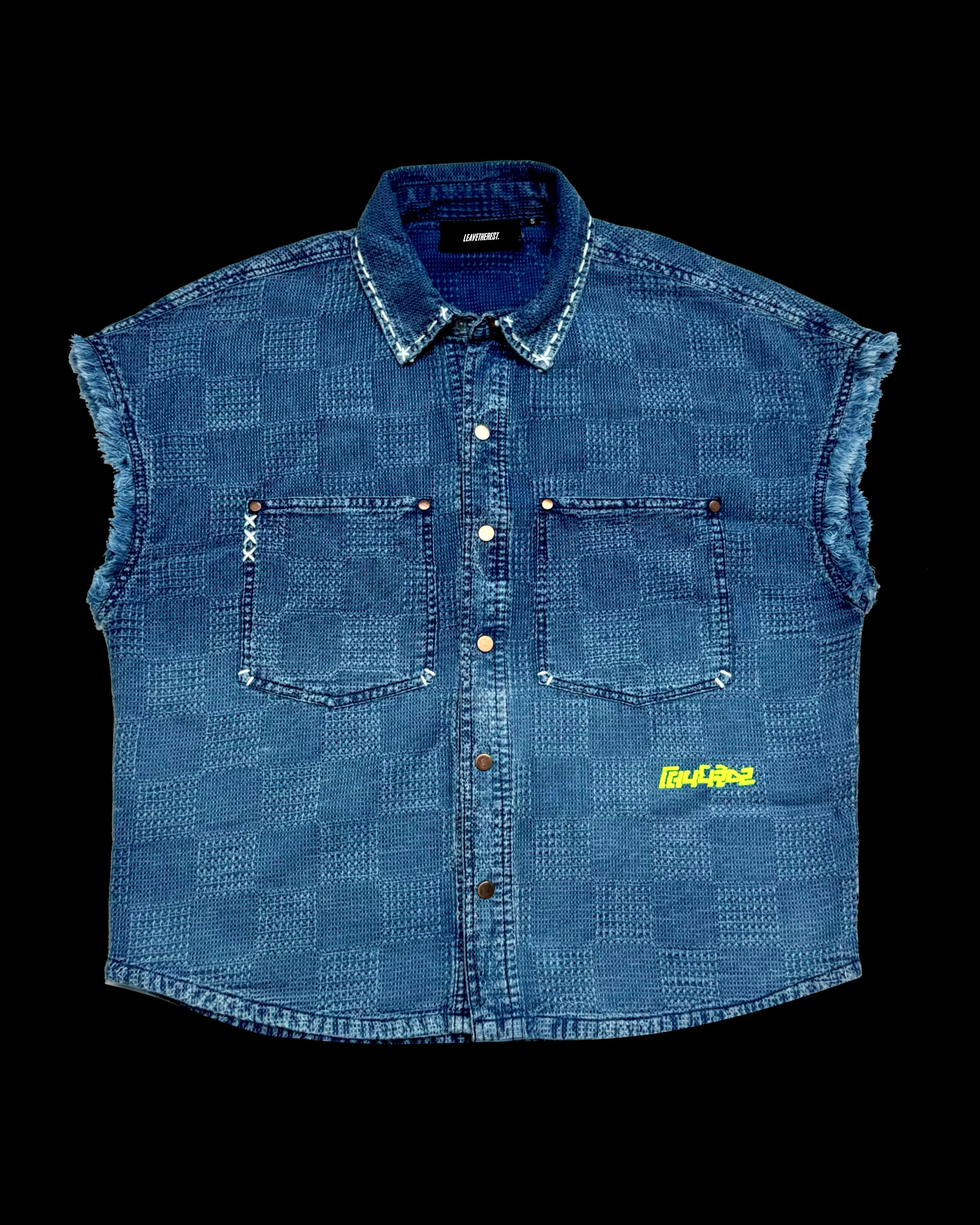 Jacquard Denim vest shirt RTW