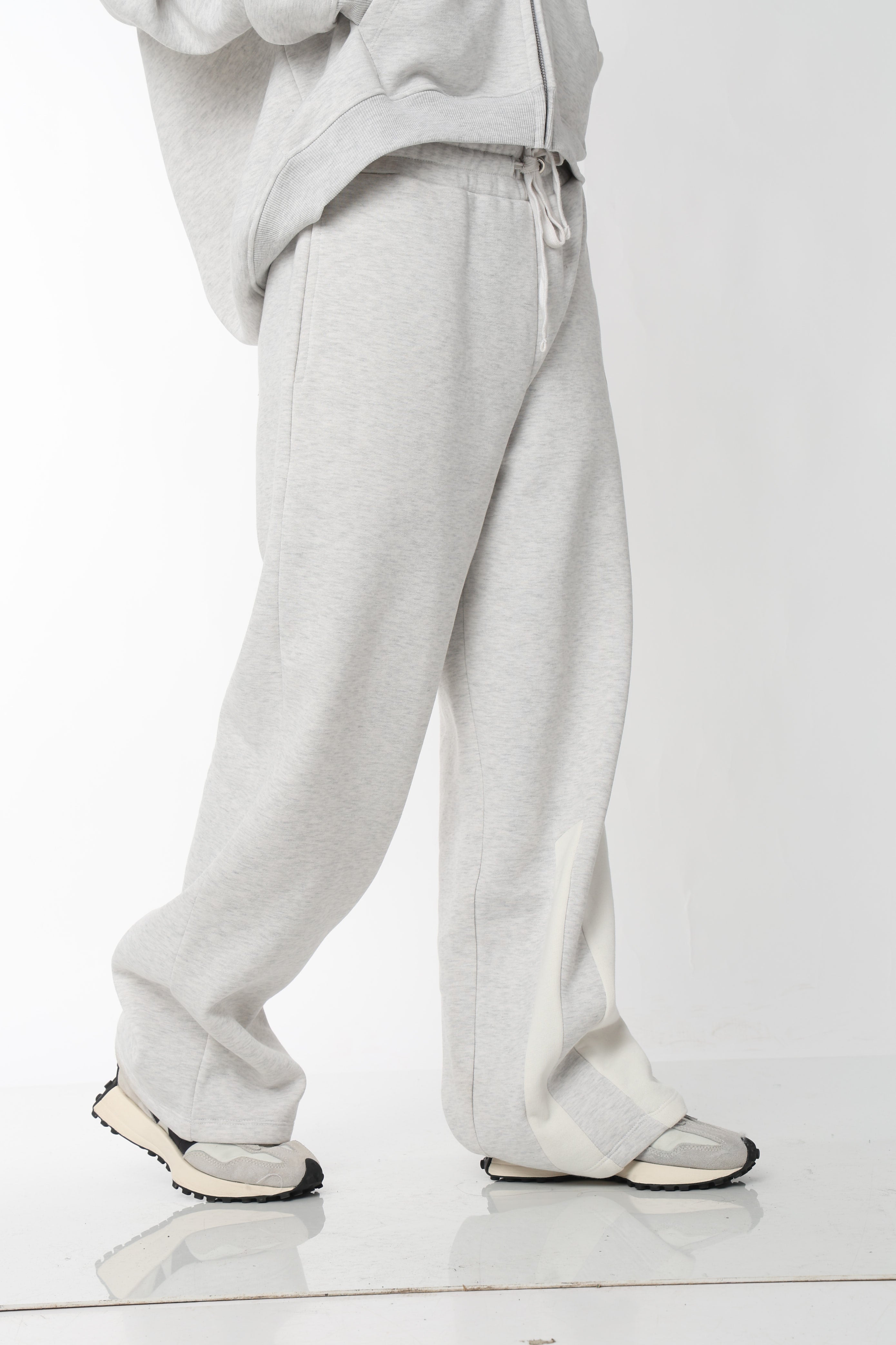 Grey Everyday Zipper Hoodie + Sweatpants Set
