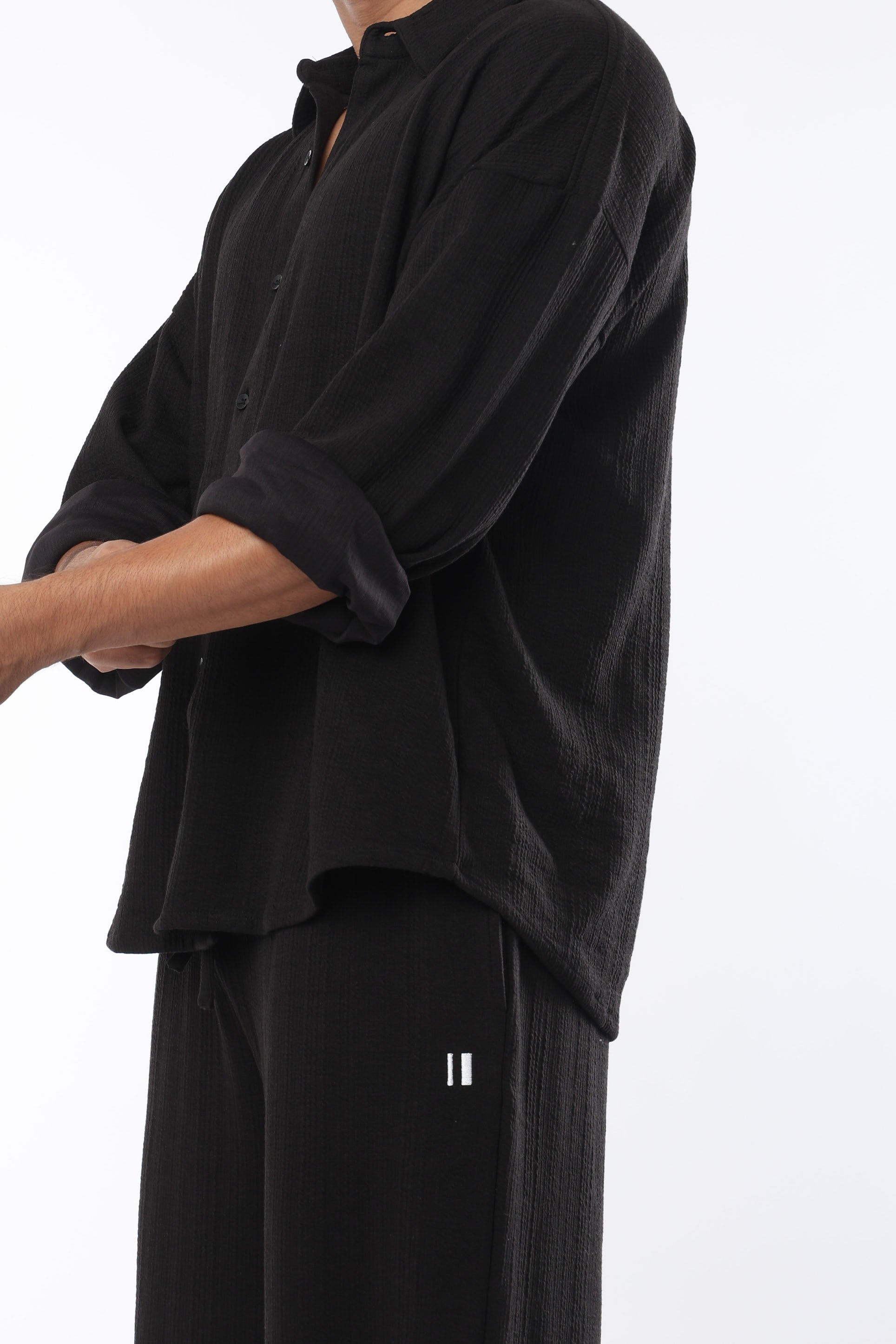 Cross Knit Black Set