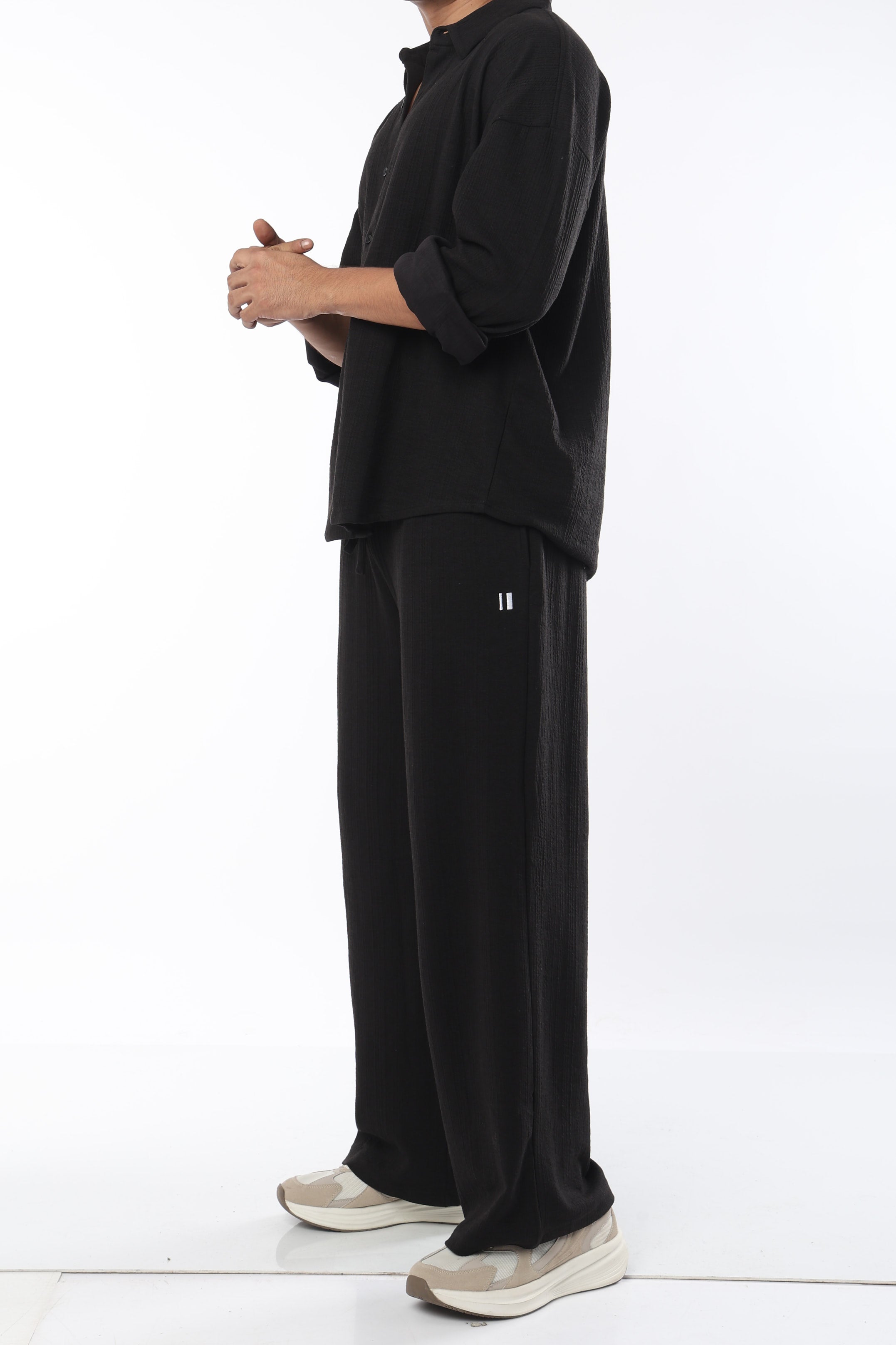 Cross Knit Black Set