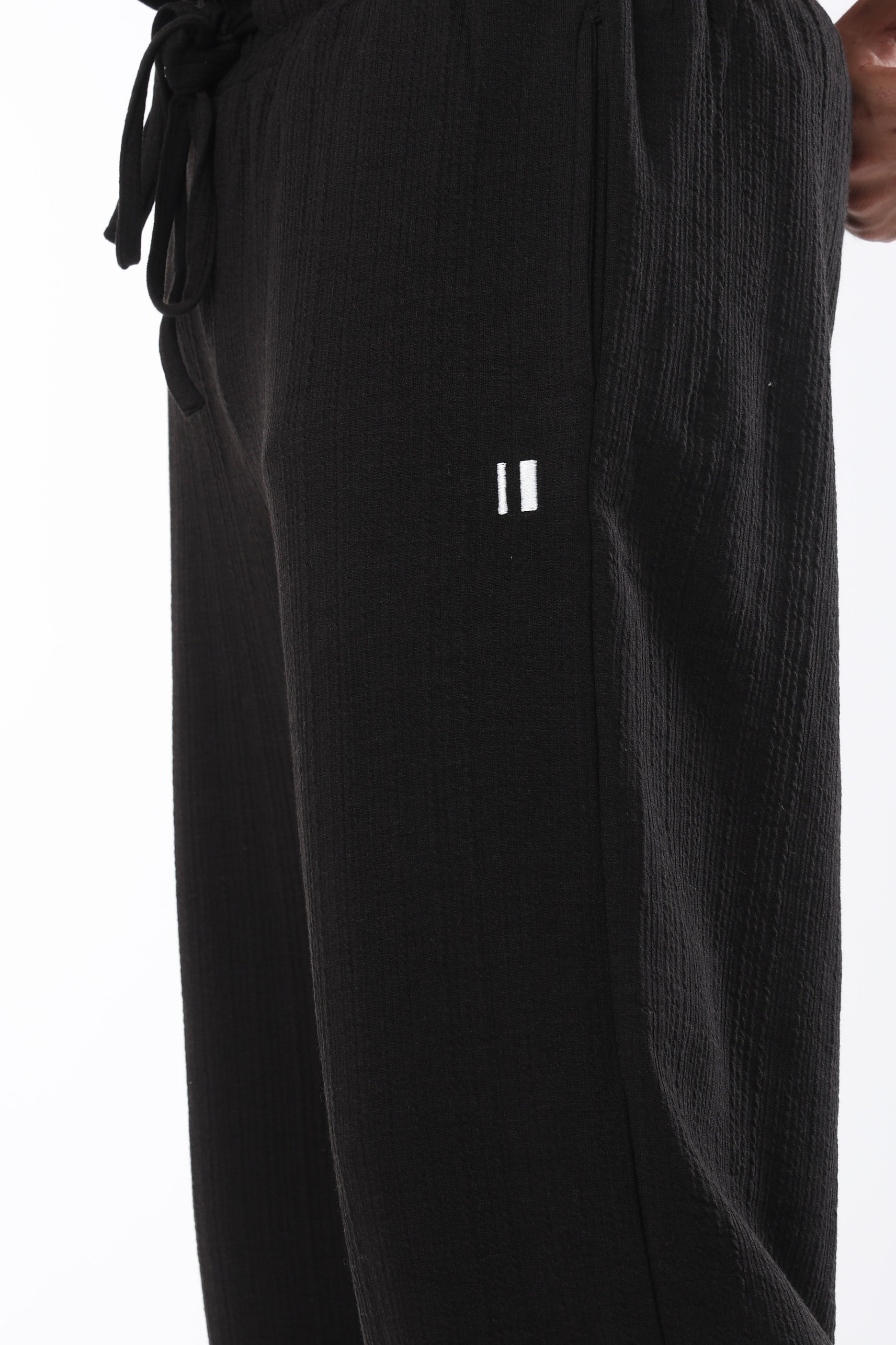 Crossknit Black Pant