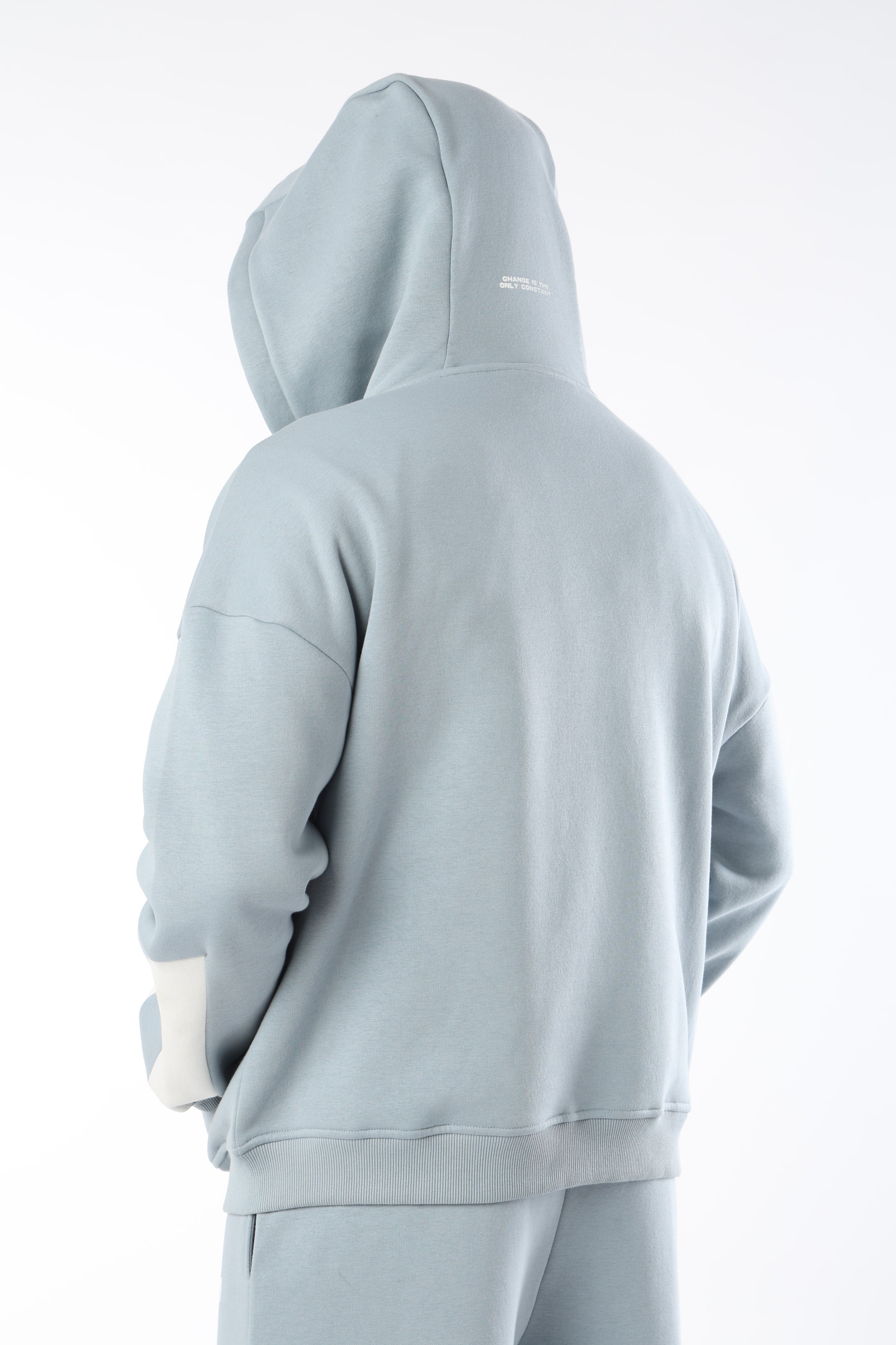 Pastel Blue Everyday Zipper Hoodie