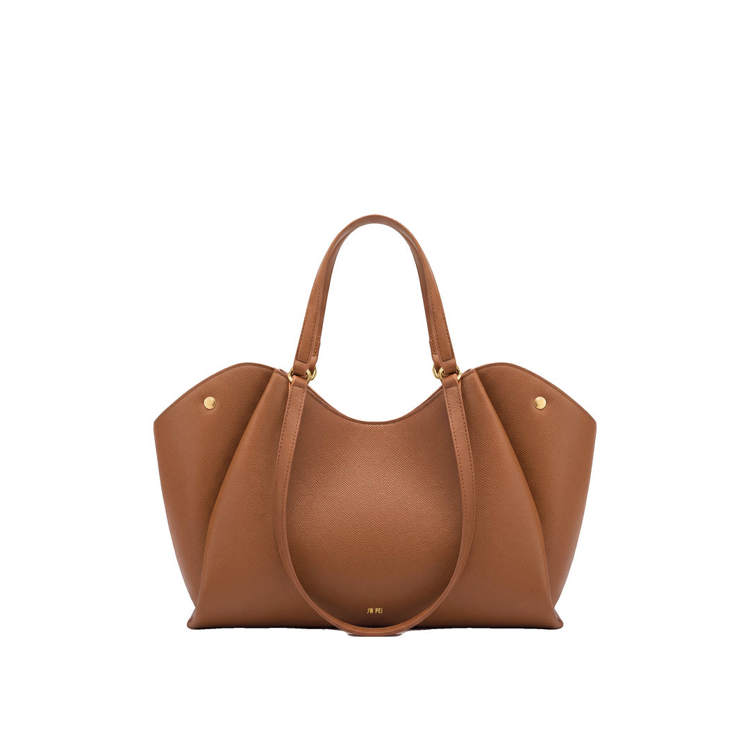 JW PEI Virelia Double Handle Tote Bag - Cognac