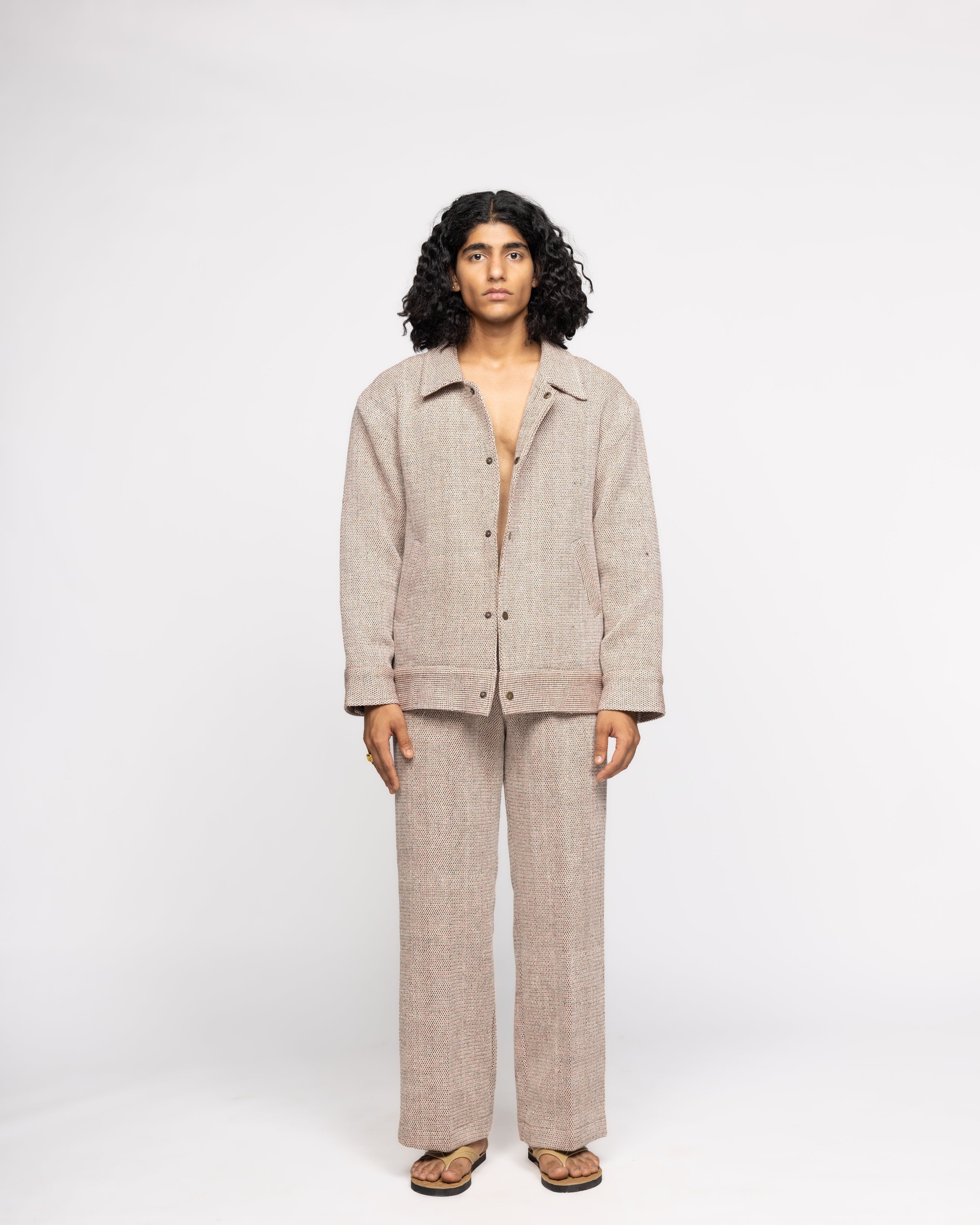 Organic Yarn Dyed Handwoven - Jacket