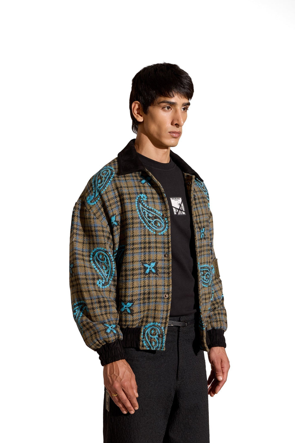 Fragmentation Jacket Tartan Distortion Jacket