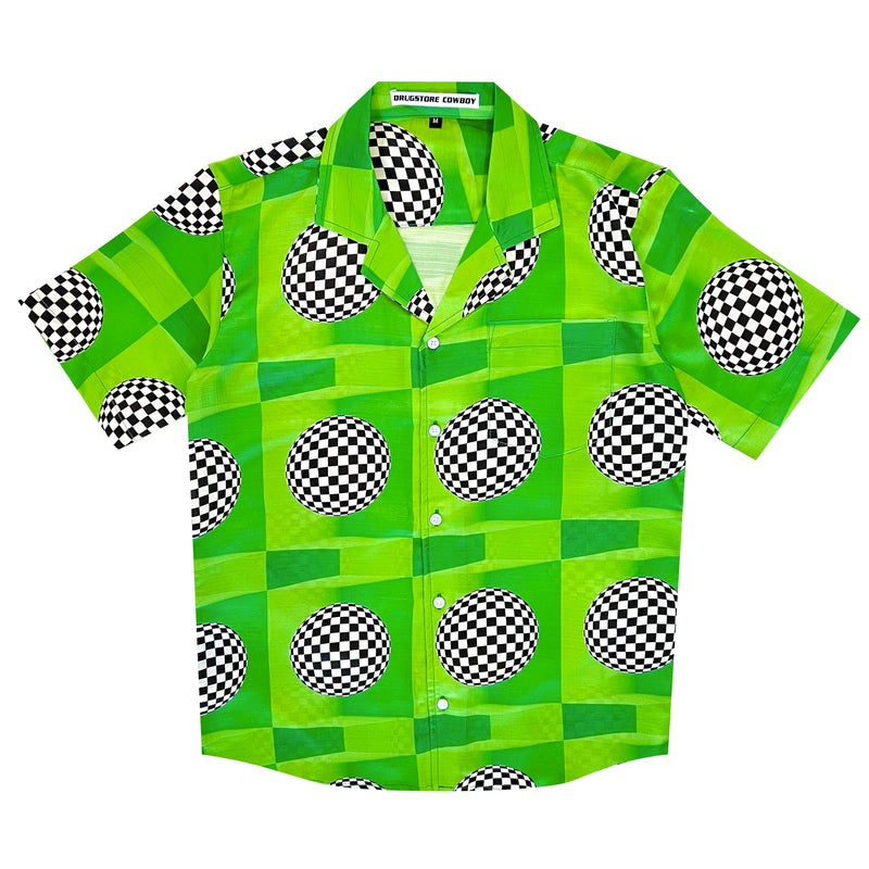 70s Disco Shirt Green | Drugstore Cowboy | Streetwear Shirts by Crepdog Crew
