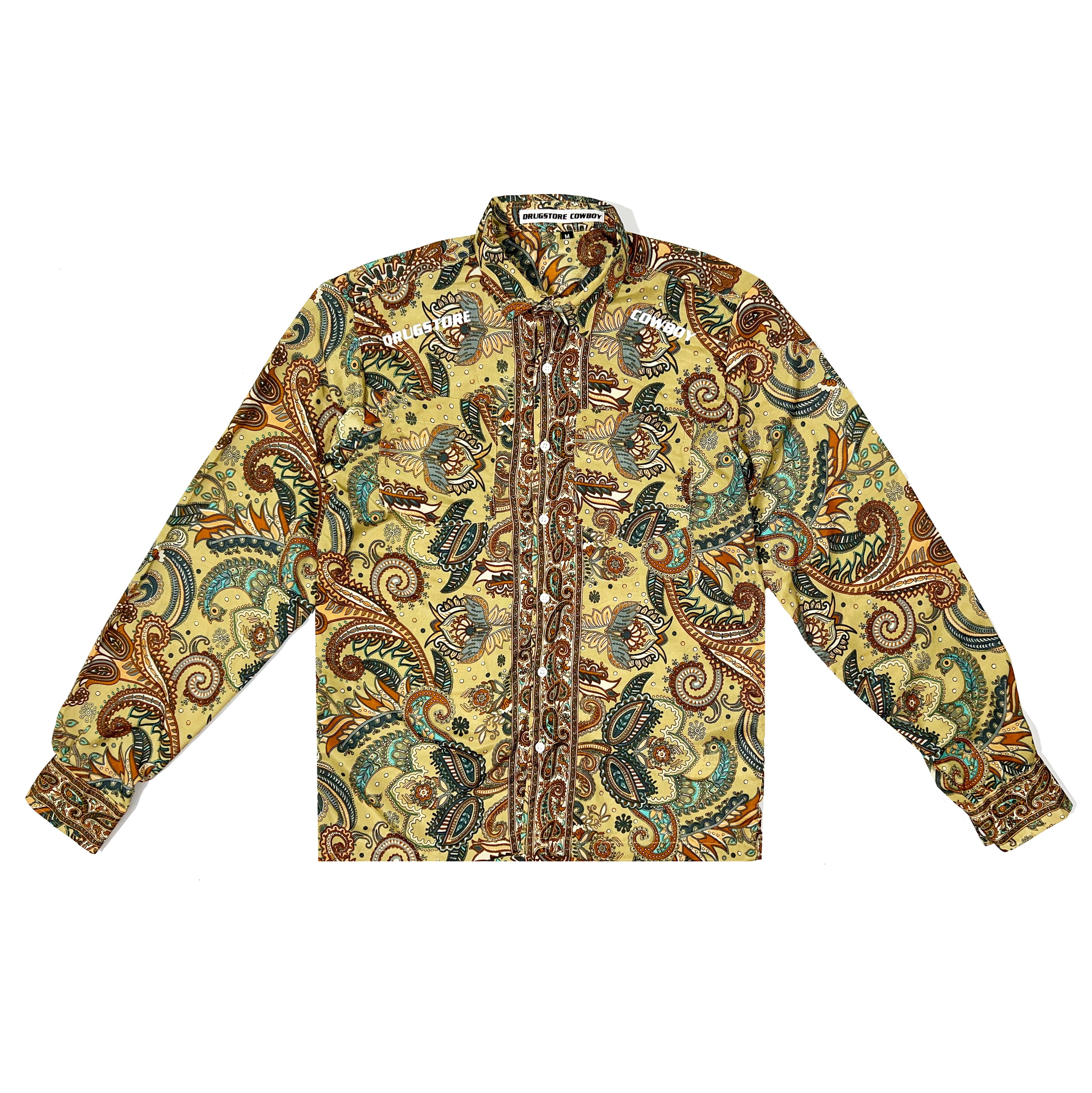 Cowboy Silk Satin Full-Sleeve Shirt
