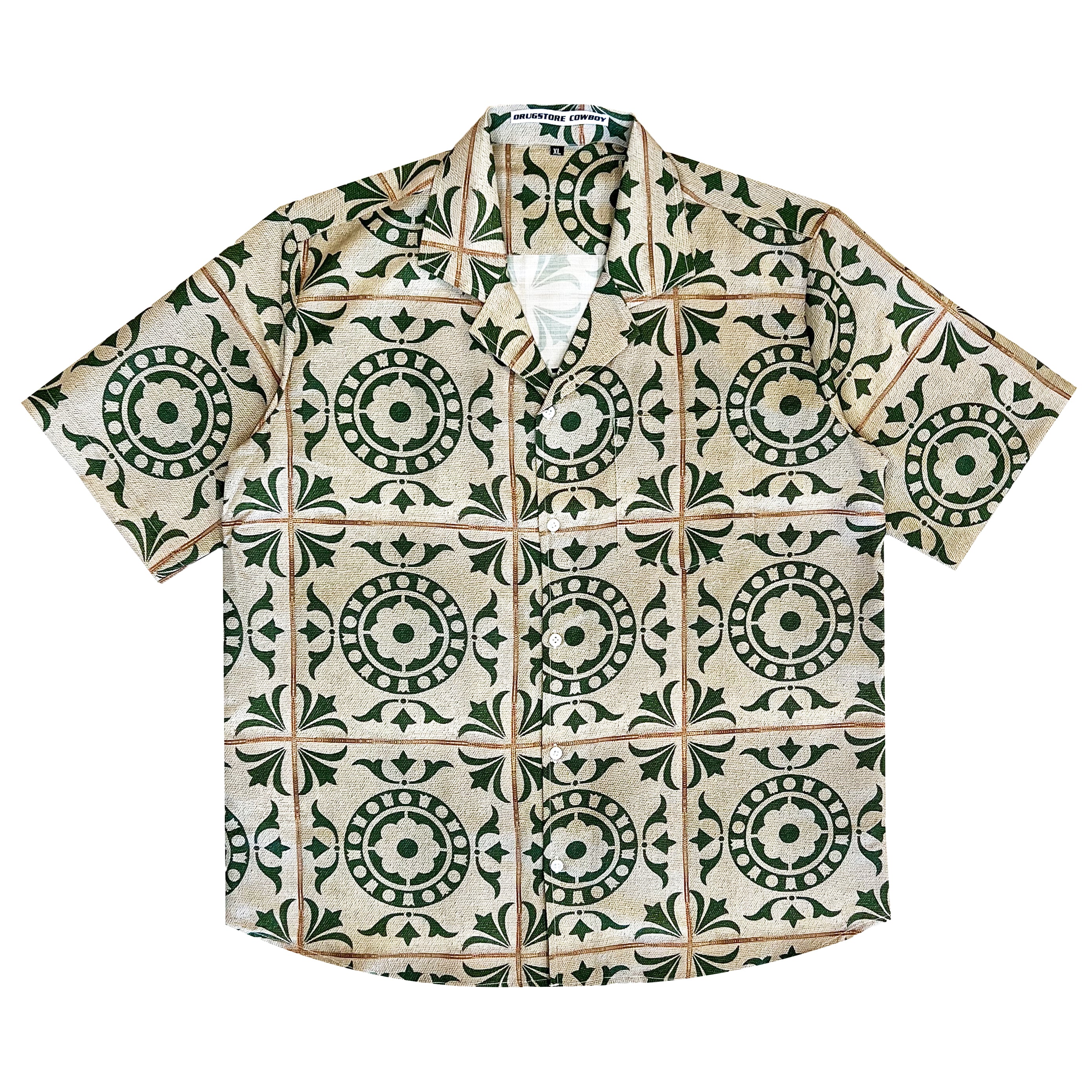 Green Textured Print shirt