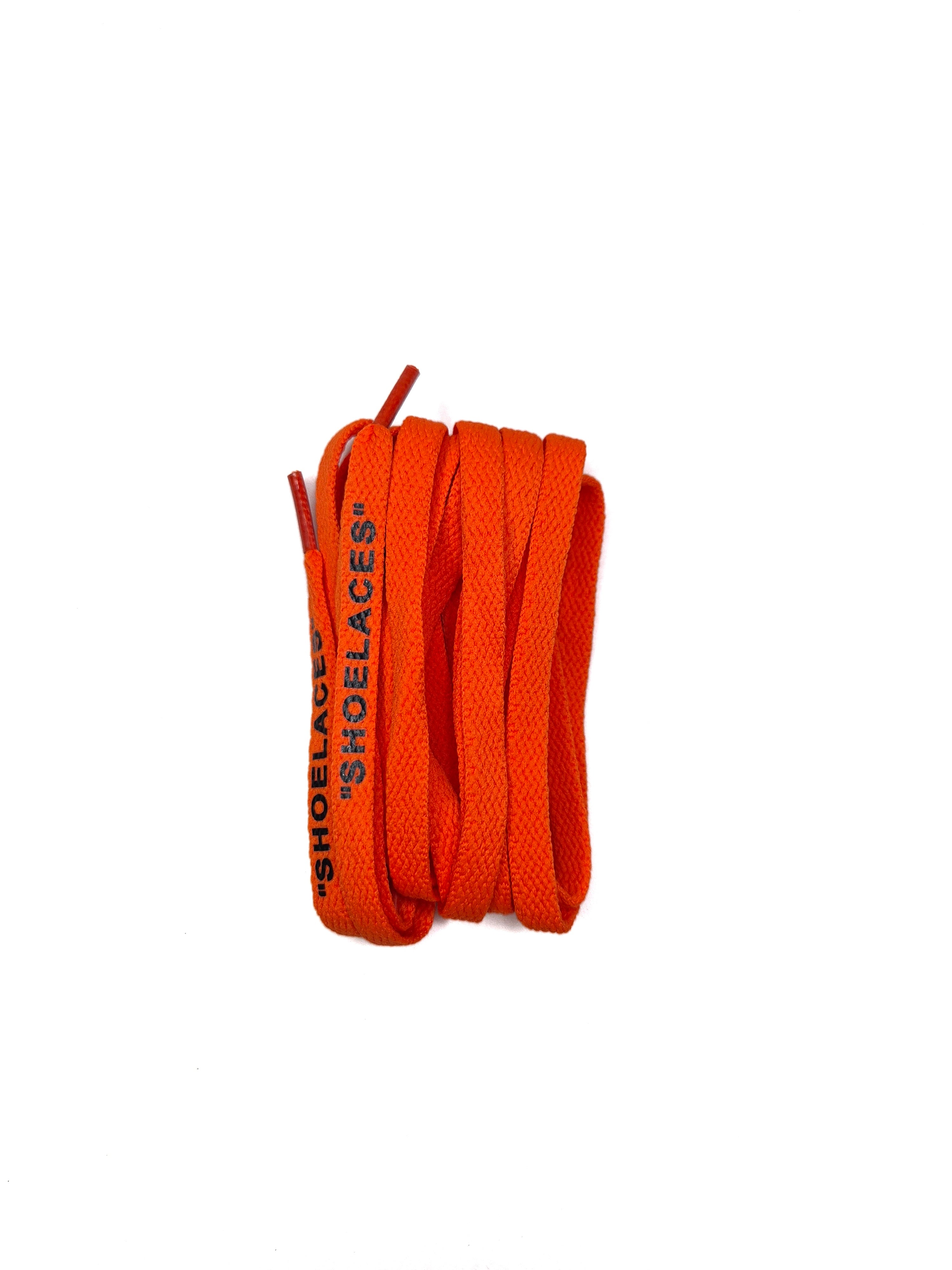 Orange OFF-WHITE style "Shoelaces"